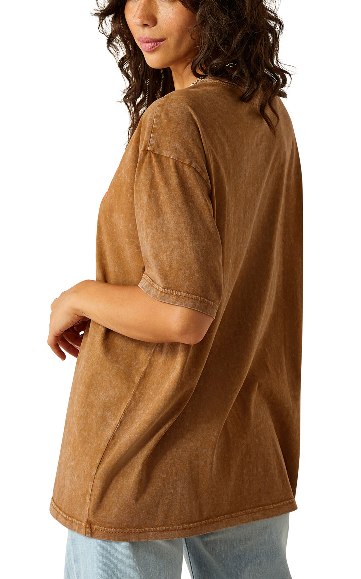 Ariat Women's Toffee Wild West Cowboy Oversized T-shirt - Image 3