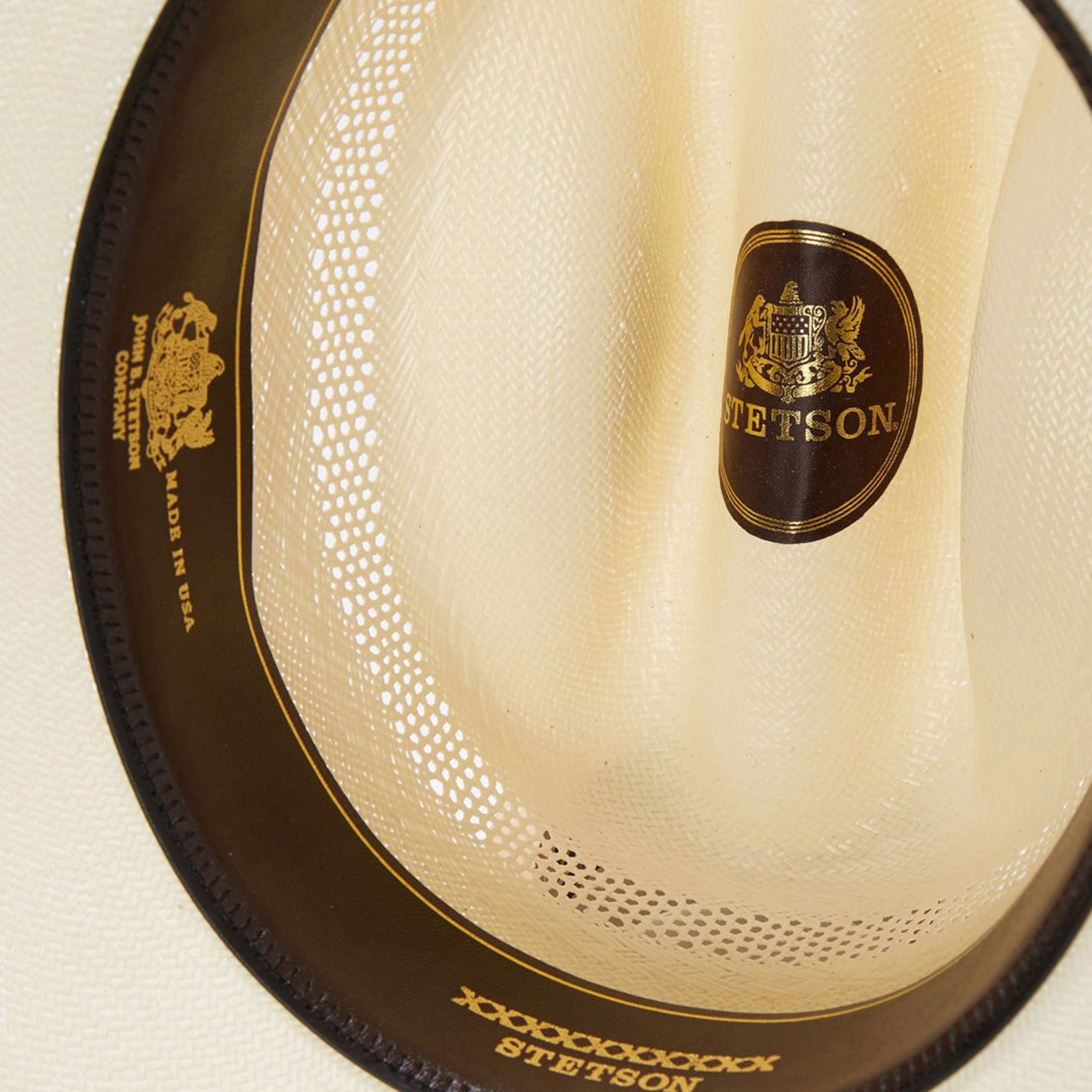 Stetson 10X Lobo Vent Ivory Straw Cowboy Hat - Image 1