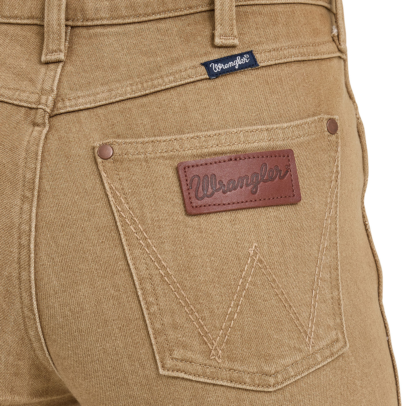 Wrangler Retro Women's Emerson Bailey Wheat High Rise Trouser Leg Jeans - Image 1