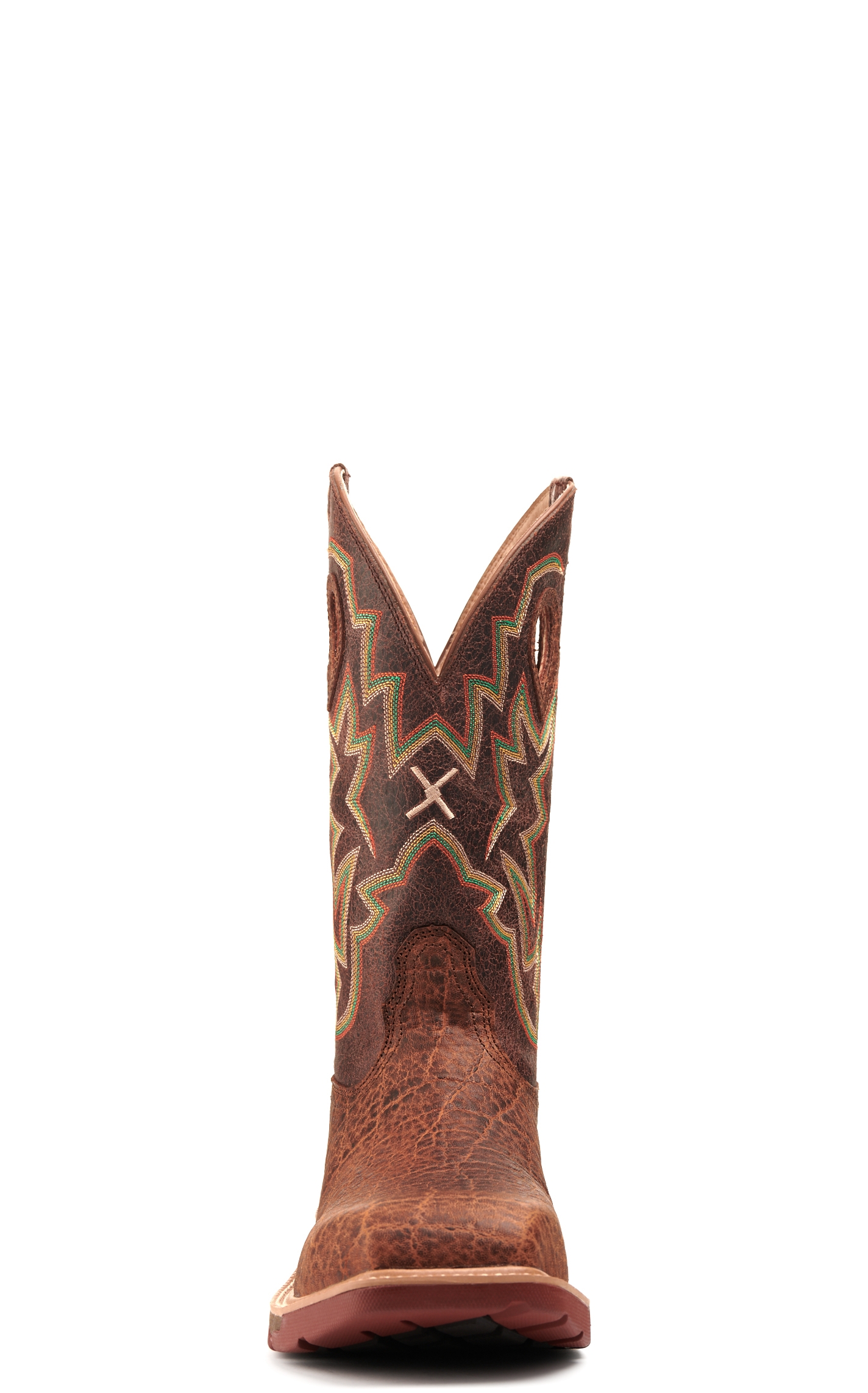 Twisted X Men's Nano Tan Elephant Print with CellStretch Wide Square Steel Toe Work Boot - Image 1