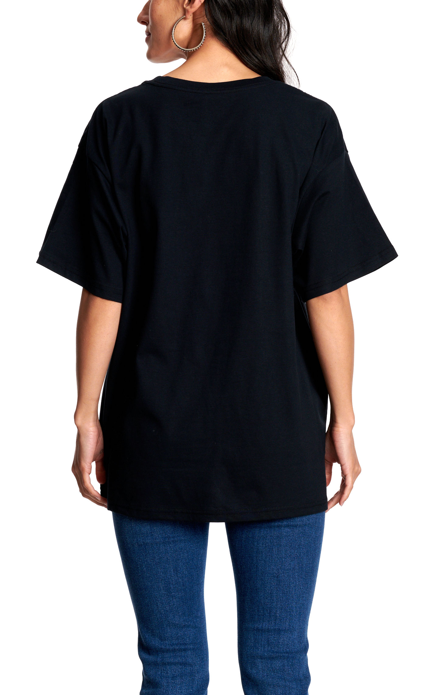 Wrangler Women’s Black Oversized Logo Graphic T-Shirt - Image 1