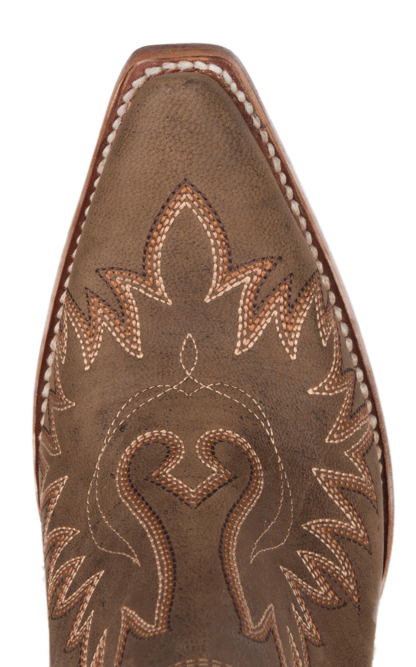 Ariat Women's Dixon Weathered Brown Cowboy Booties - Image 1