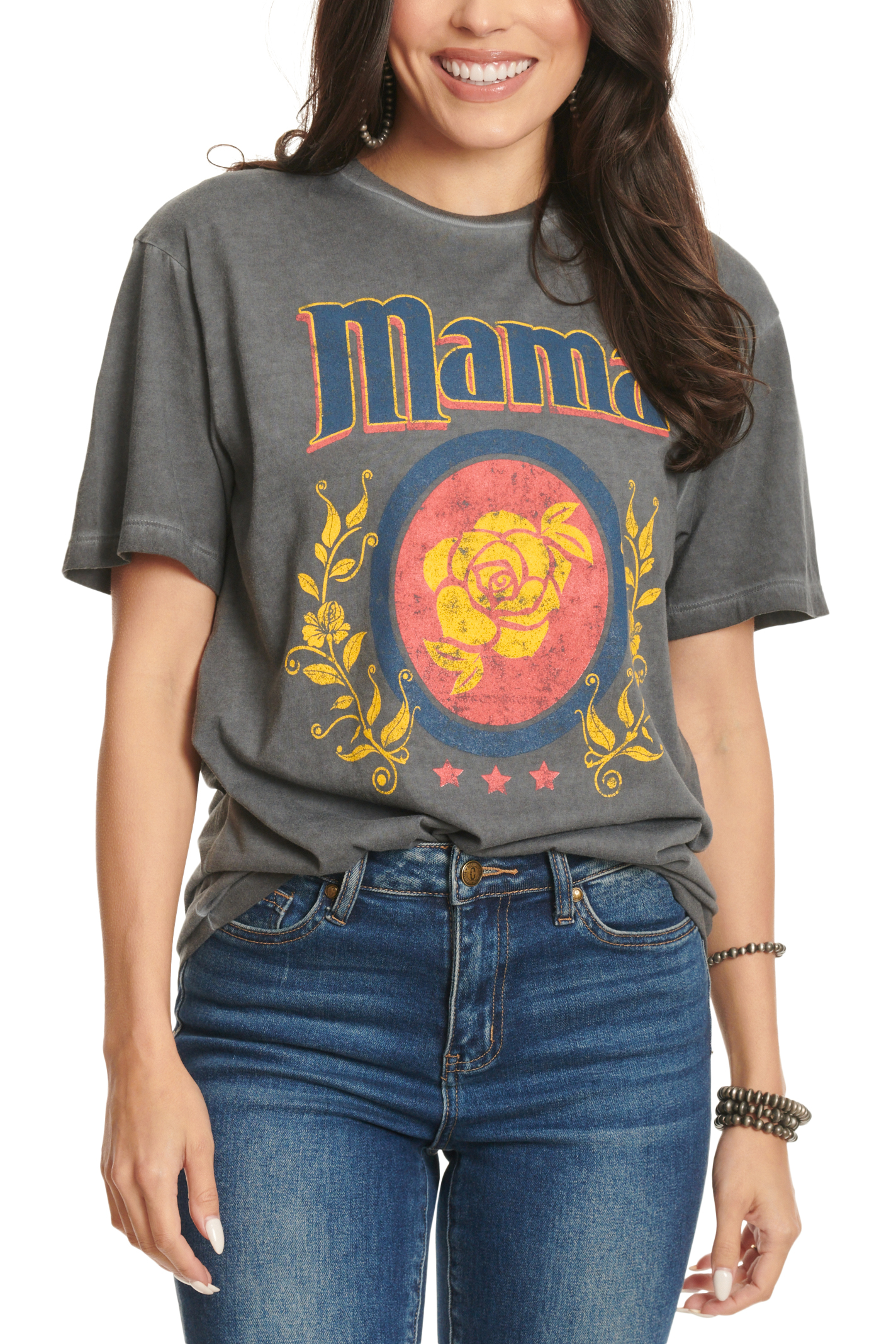 Refined Canvas Women's Black Mama Graphic T-Shirt - Image 1