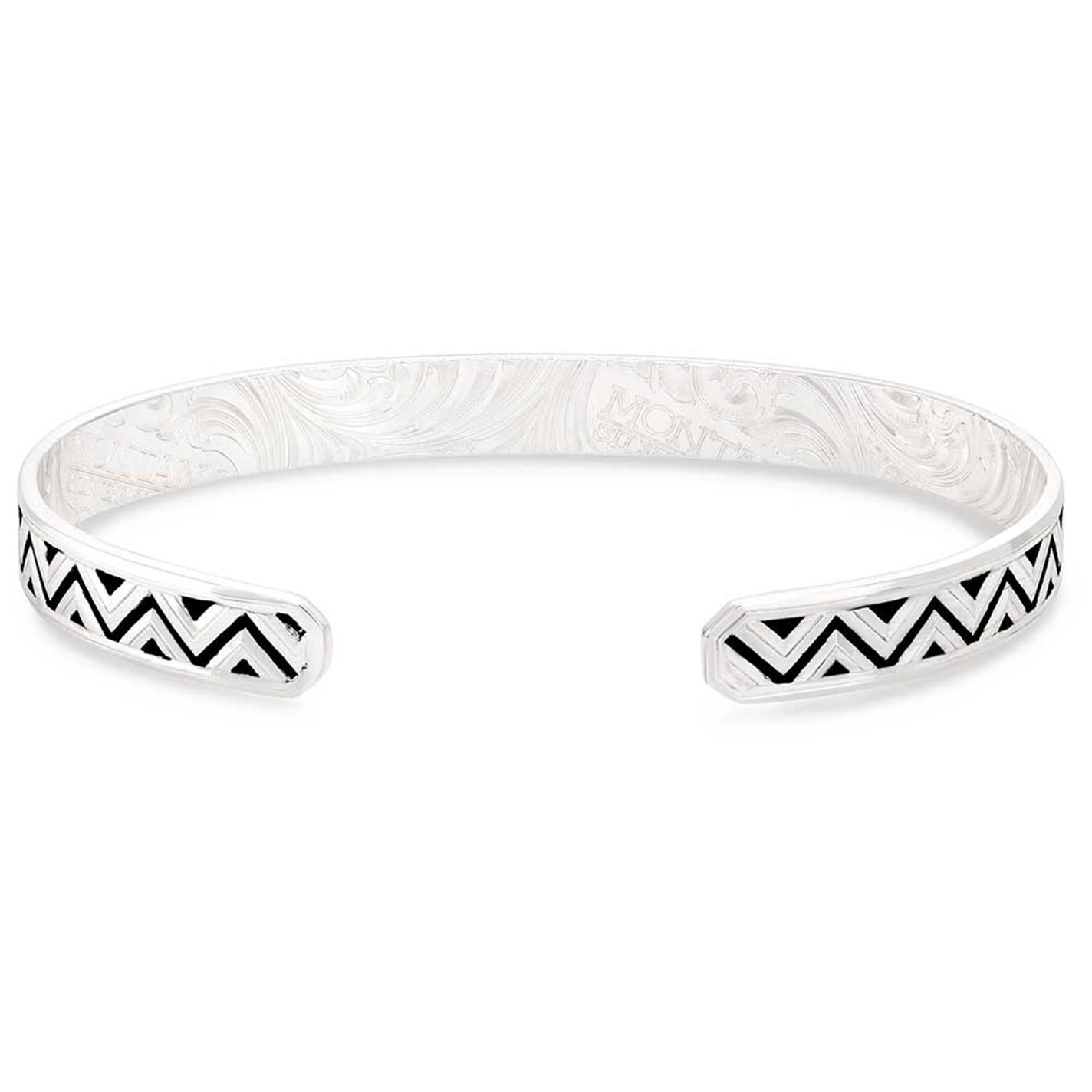 Montana Silversmiths Men's Silver Four Winds Cuff Bracelet - Image 1