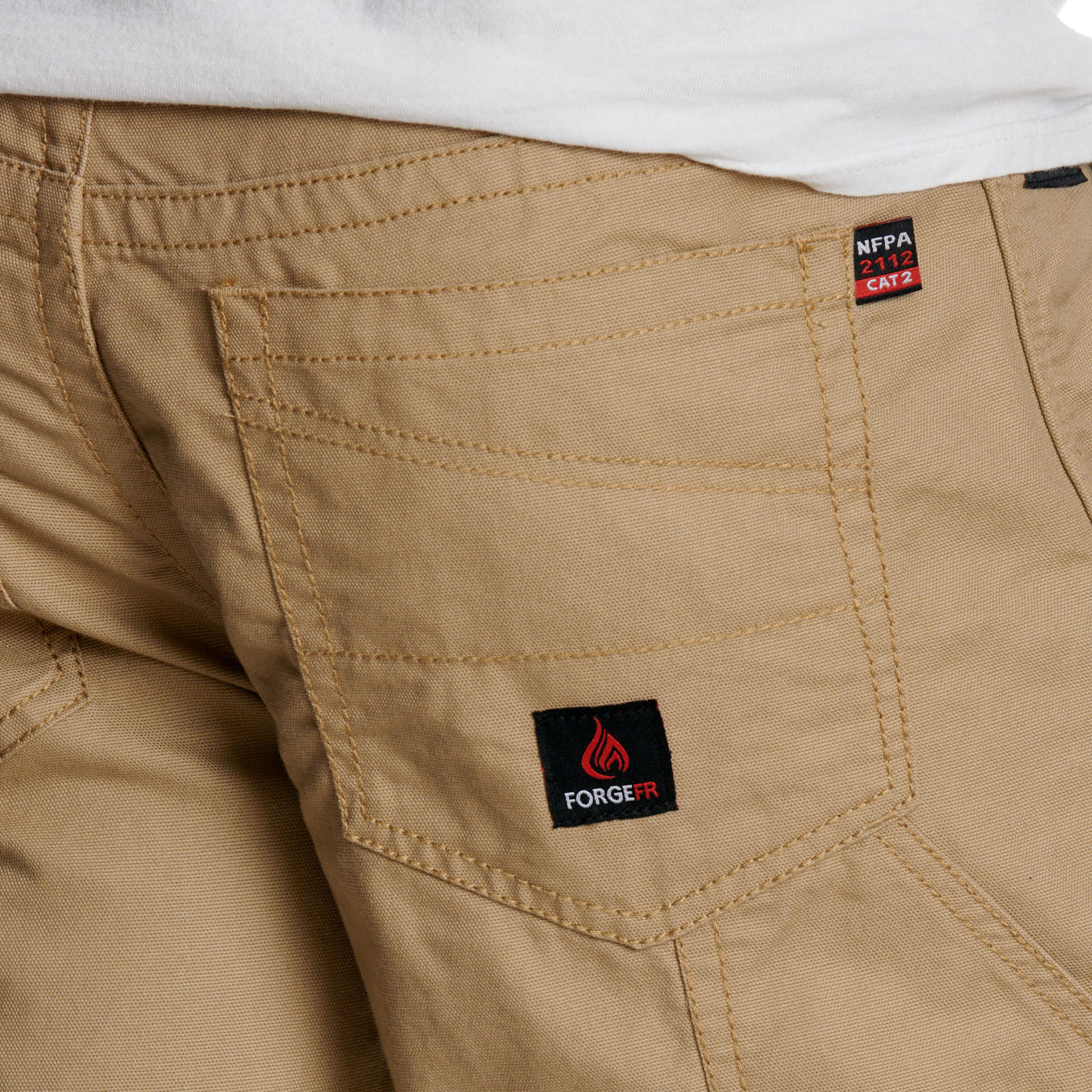 Forge Men's Khaki FR Utility Pants - Image 4