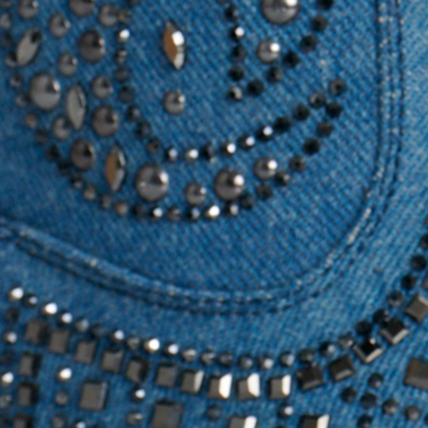 Very G Women's Show Off Denim with Western Studs Snip Toe Booties - Image 1