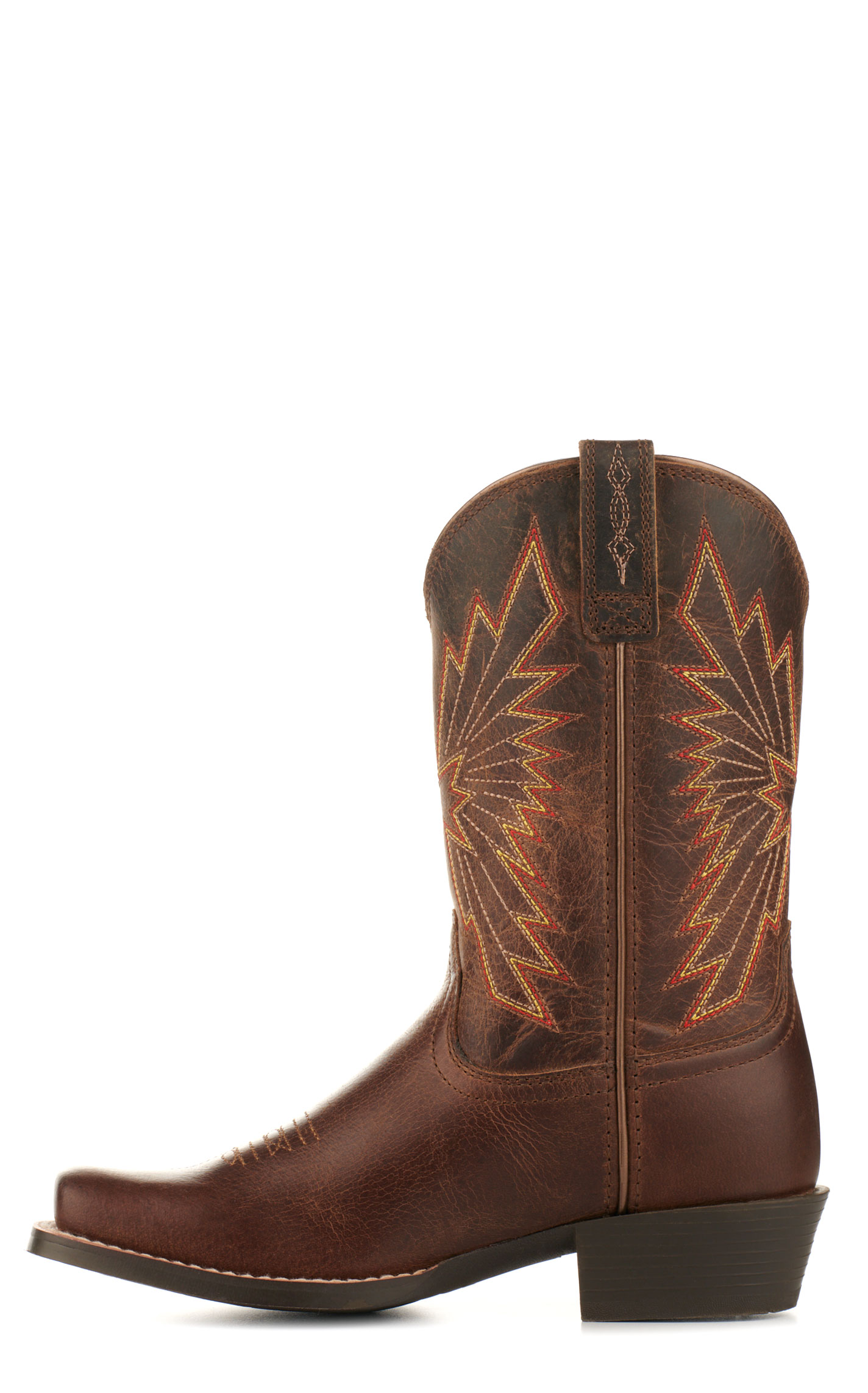 Ariat Kids' Decatur Honey Bee Brown Punchy Square Toe Cowboy Boots - Image 1