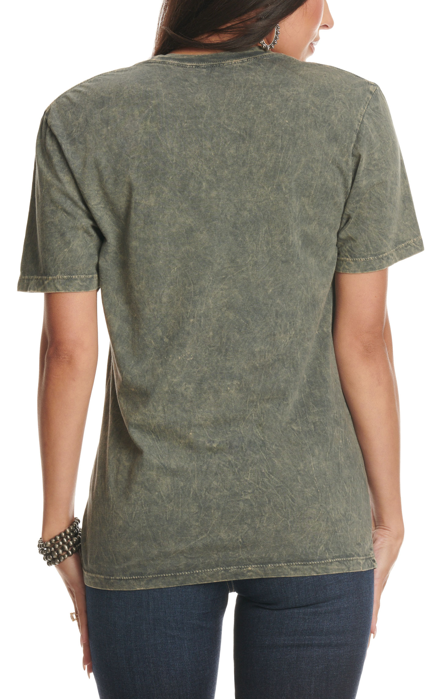 Lotus Fashion Women's Washed Stone Desert Road Graphic T-Shirt - Image 1