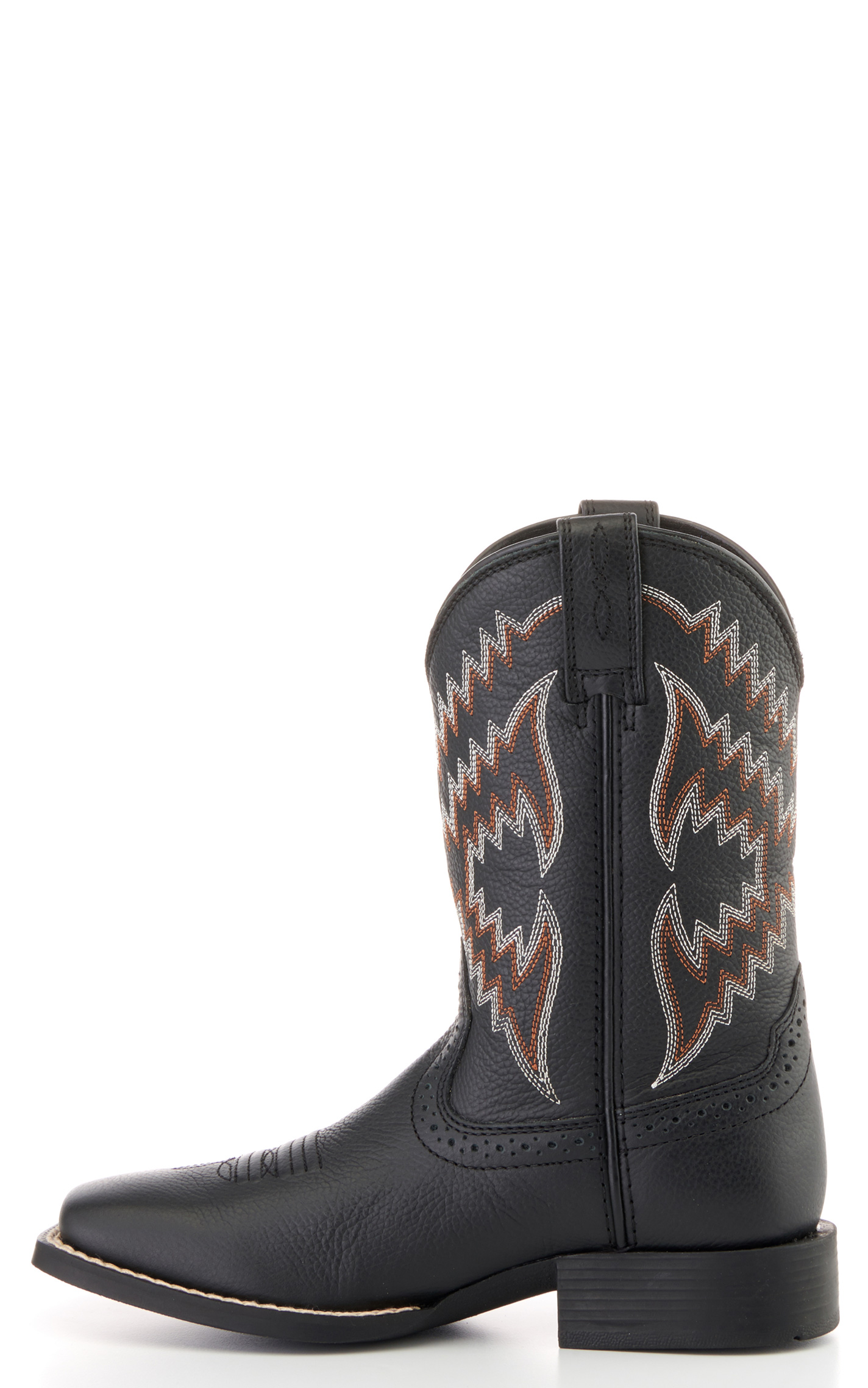 Ariat Kids Tycoon Black Square Toe Cowboy Boot - Image 1