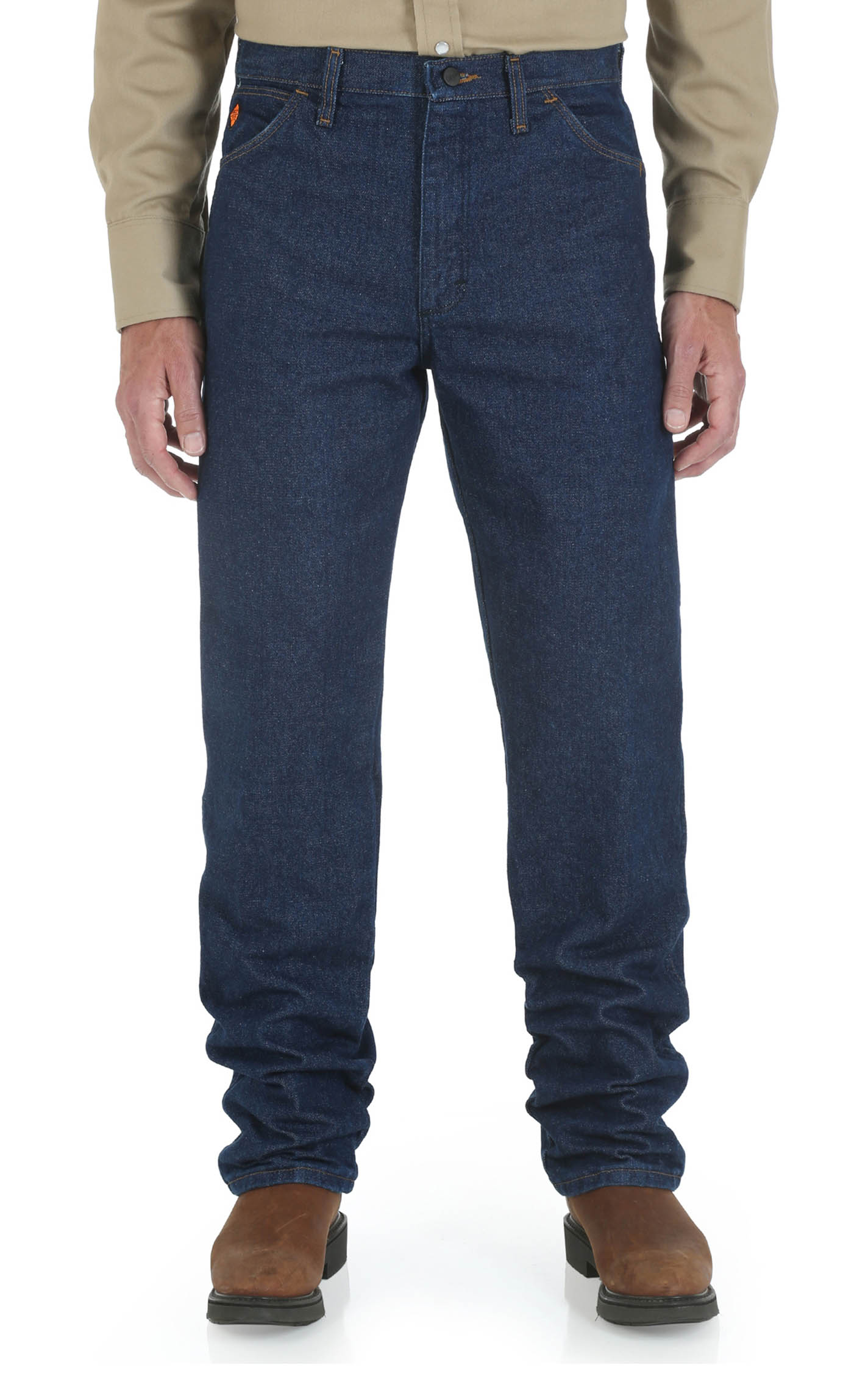 Wrangler Men's Original Fit Pre-Washed FR Work Jean - Image 1