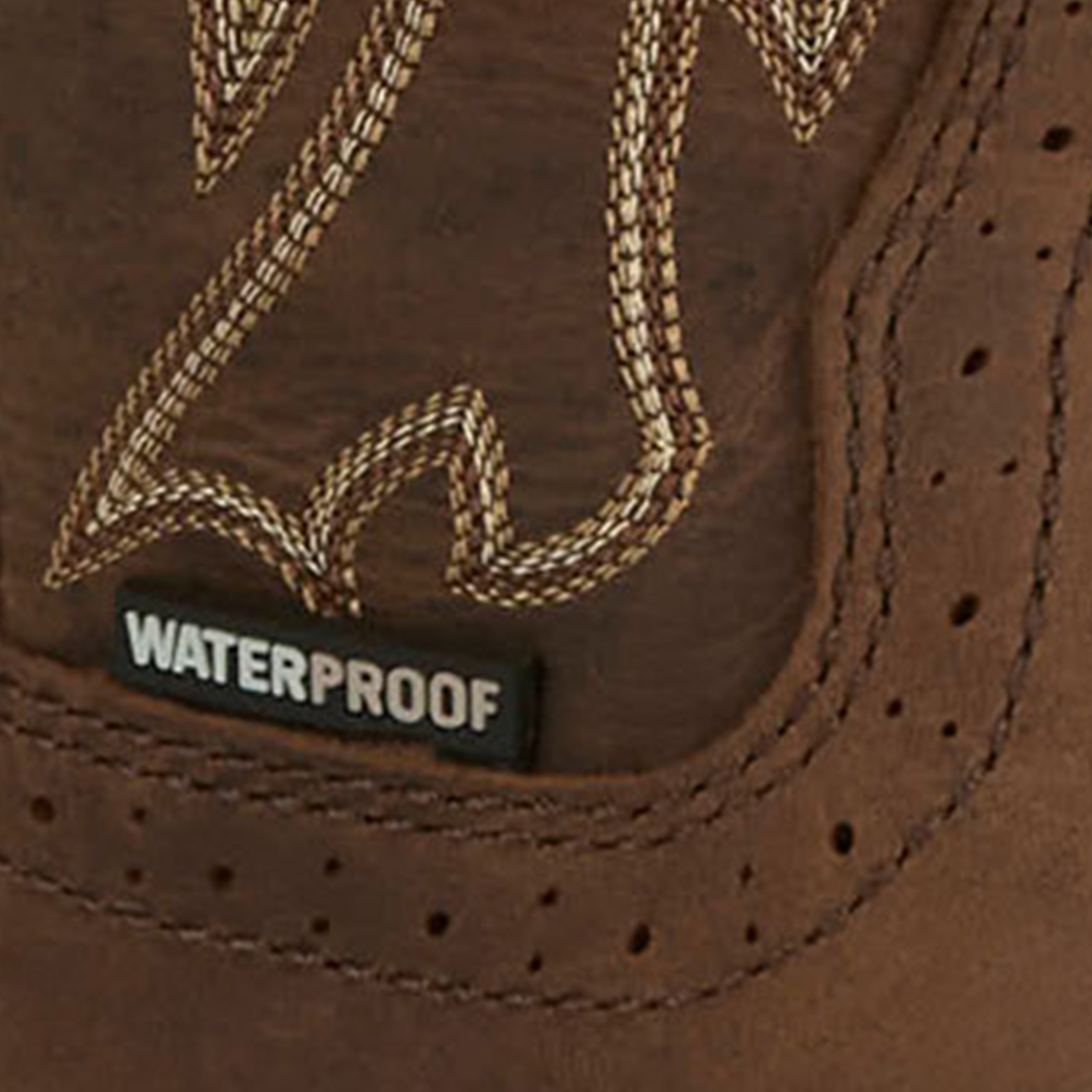 Justin Men's Brown Nitread Waterproof Oil & Slip Resistant Work Boots - Image 1