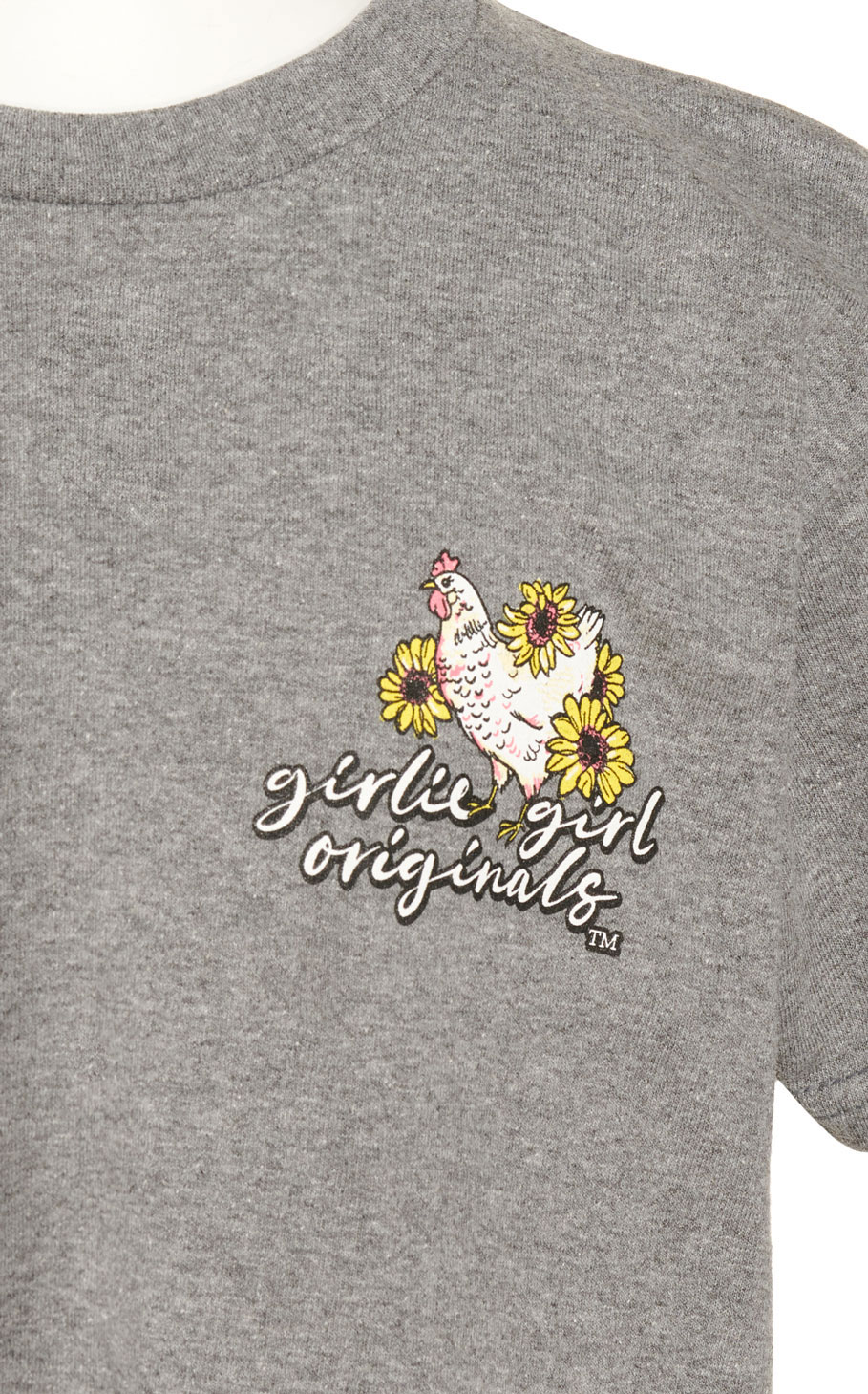 Girlie Girl Originals Girl's Gray I'm From the Country Graphic Short Sleeve T-Shirt - Image 1