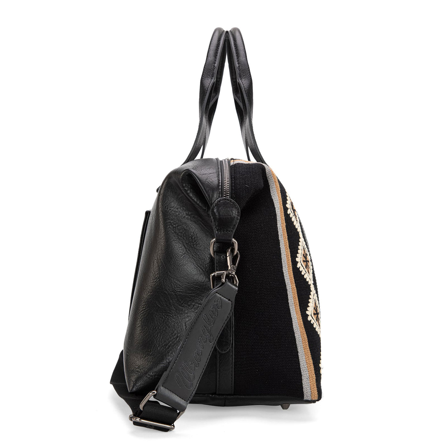 Wrangler Women's Black Woven Aztec Small Duffle - Image 1