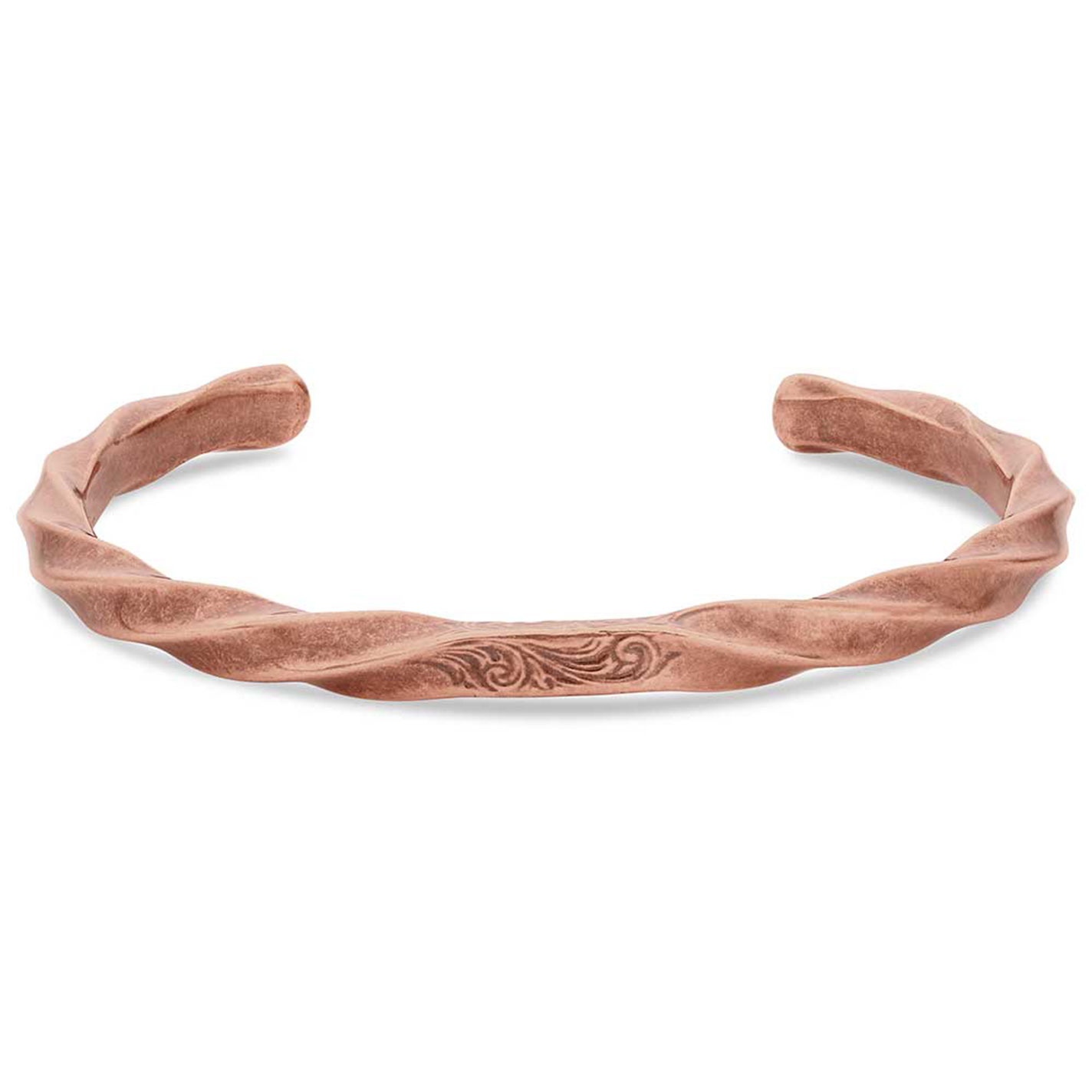 Montana Silversmiths Men's Copper Rustic Solstice Cuff Bracelet - Image 3