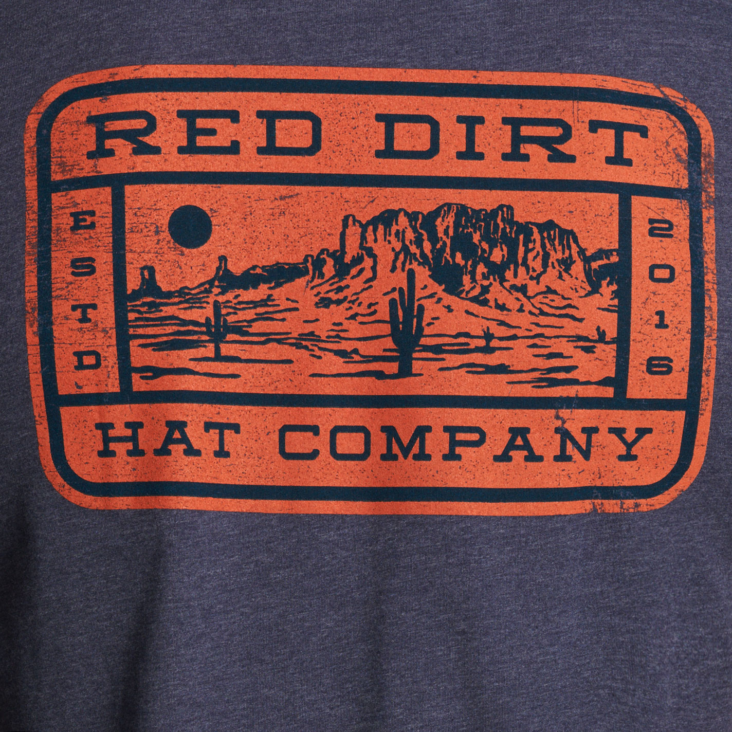 Red Dirt Men's Navy Mesa Logo T-Shirt - Image 1