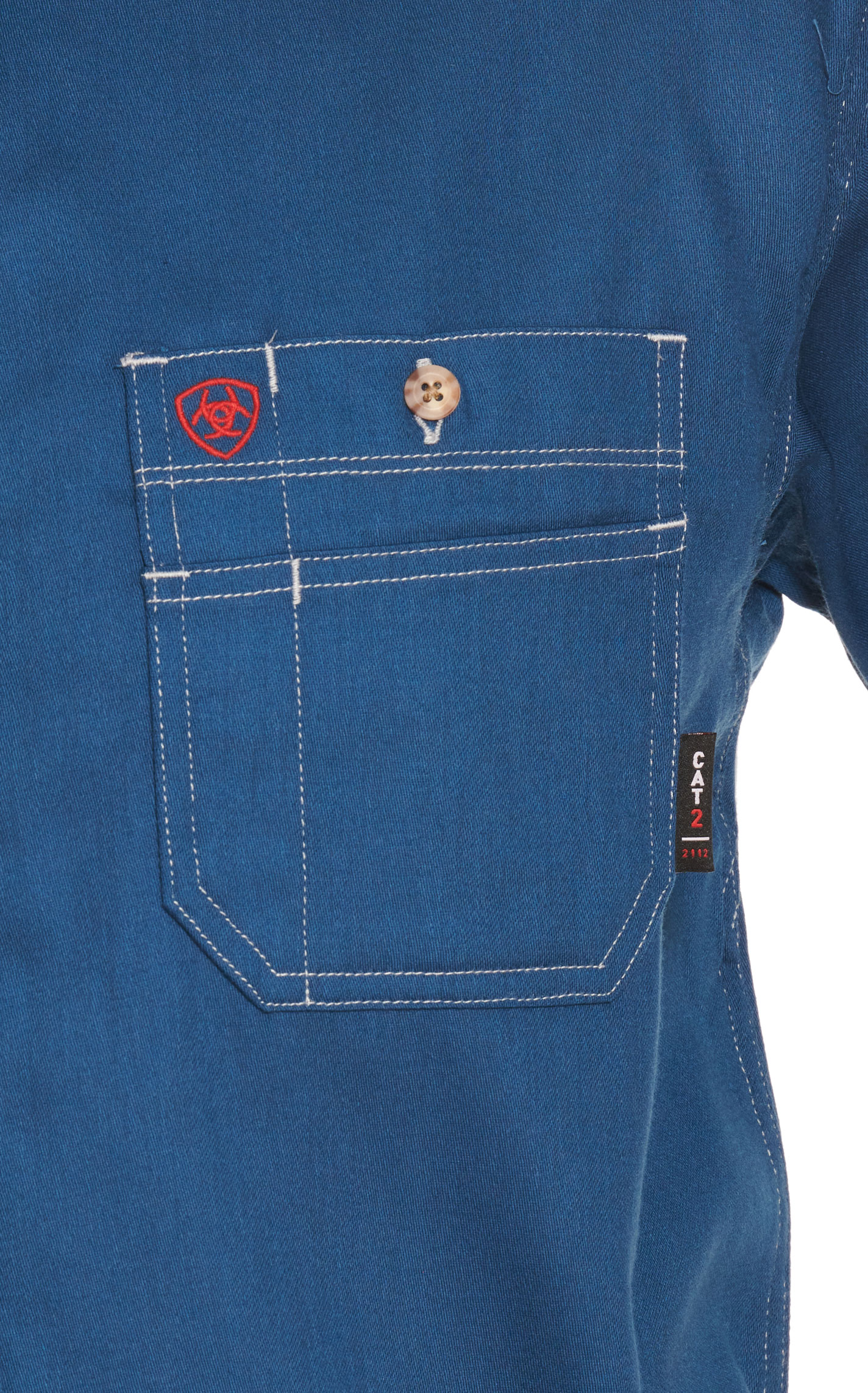 Ariat Men's VentTek Skyfall Blue Long Sleeve FR Work Shirt - Image 1
