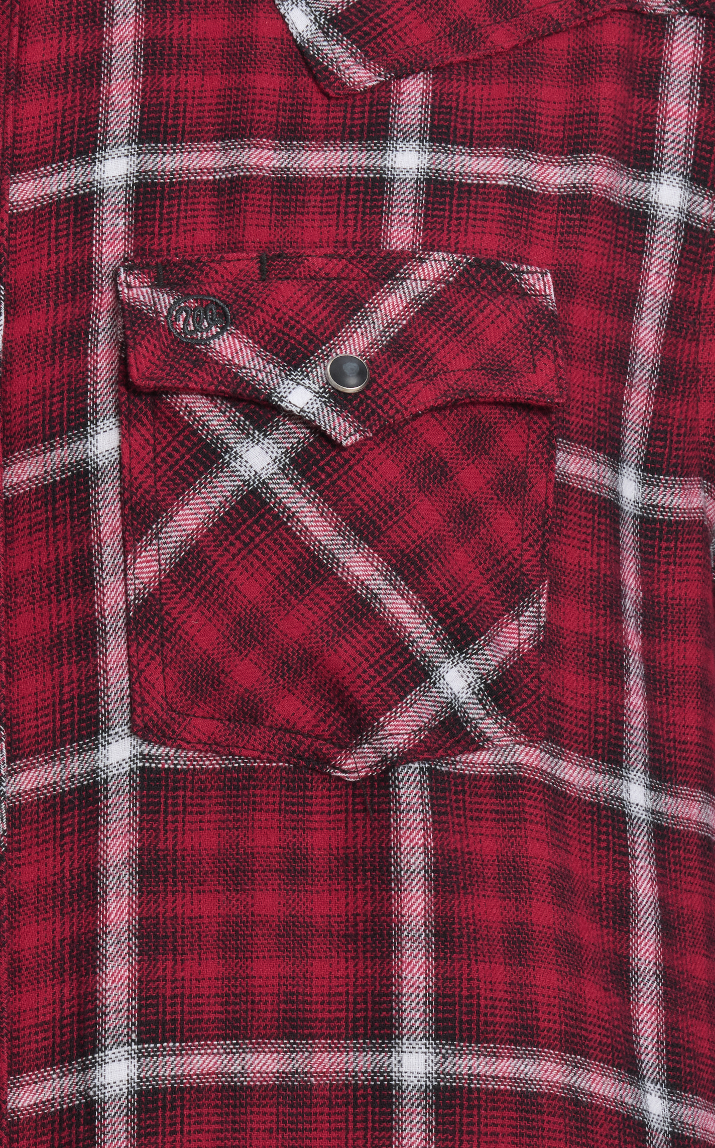 Wrangler Retro Men's Red & Black Plaid Flannel Western Shirt - Image 1