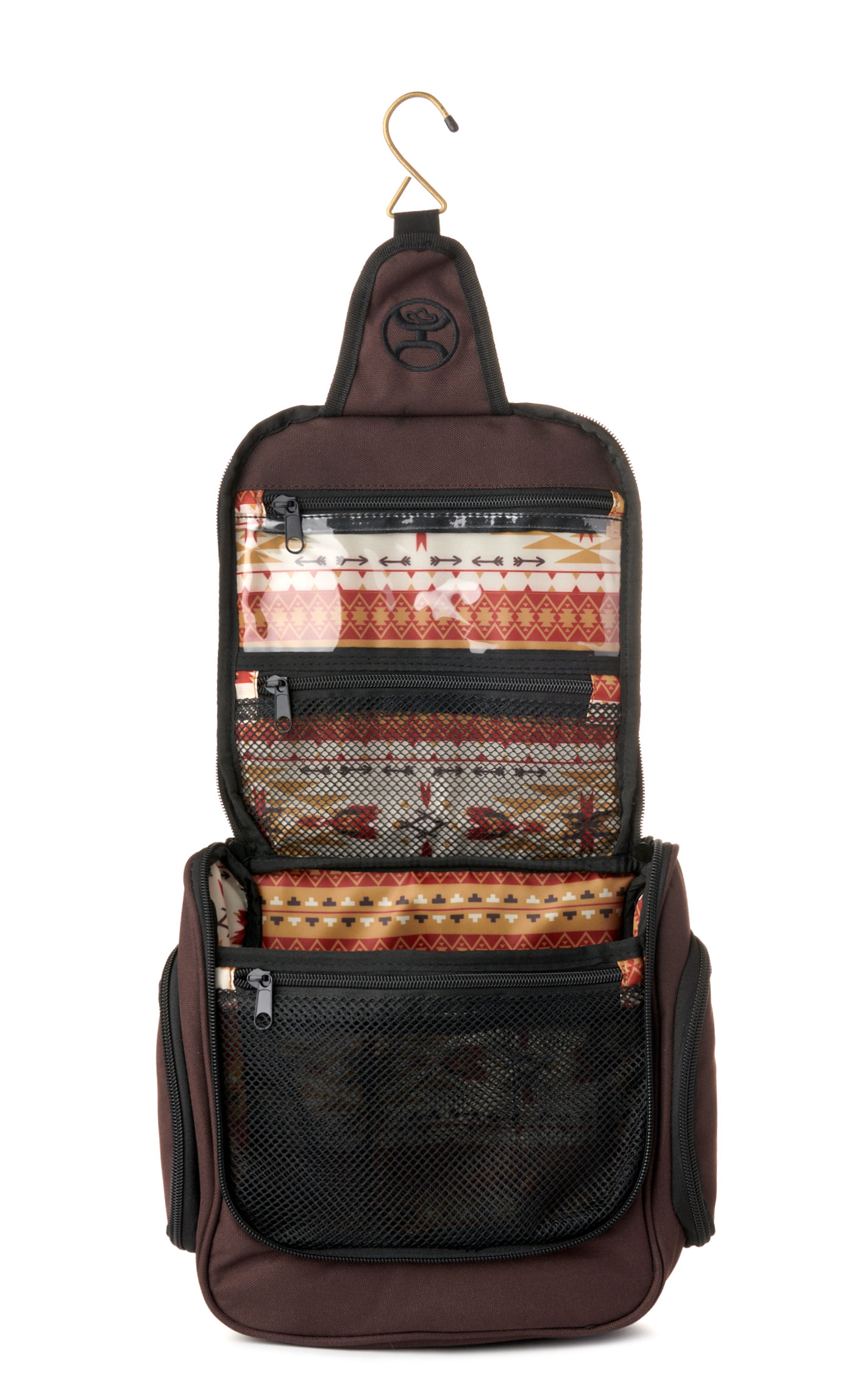 Hooey Chocolate Brown Toiletry Cowboy Kit   - Image 1