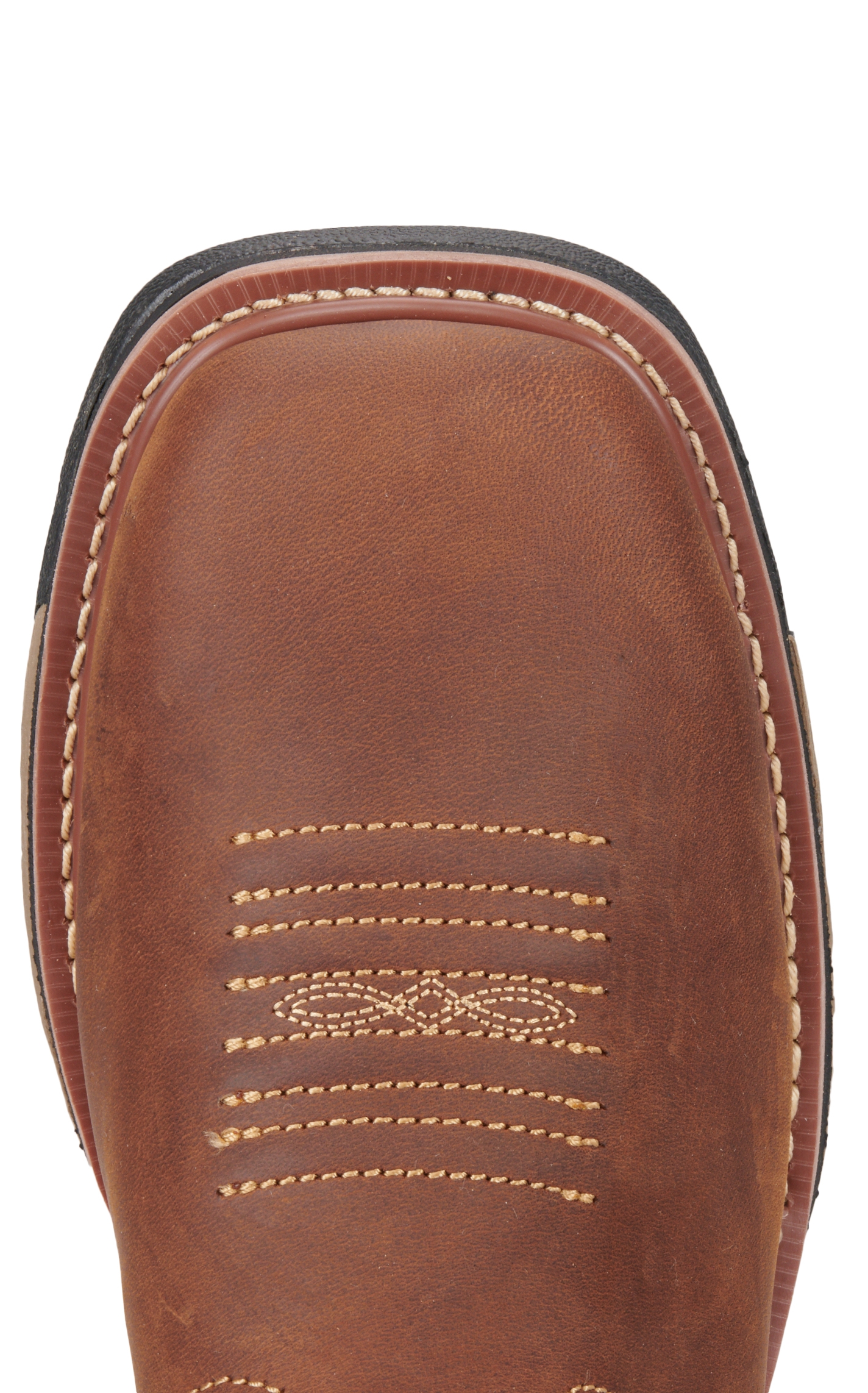 MEN 11IN  SAD TAN CH W/COLLAR WP PULL ON WD SQ TOE - Image 1