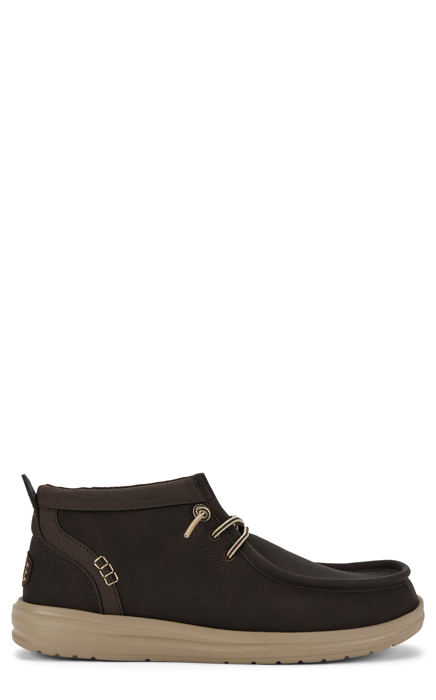 Hey Dude Men's Wally Mole Brown & Tan Moc Toe Casual Shoes - Image 1