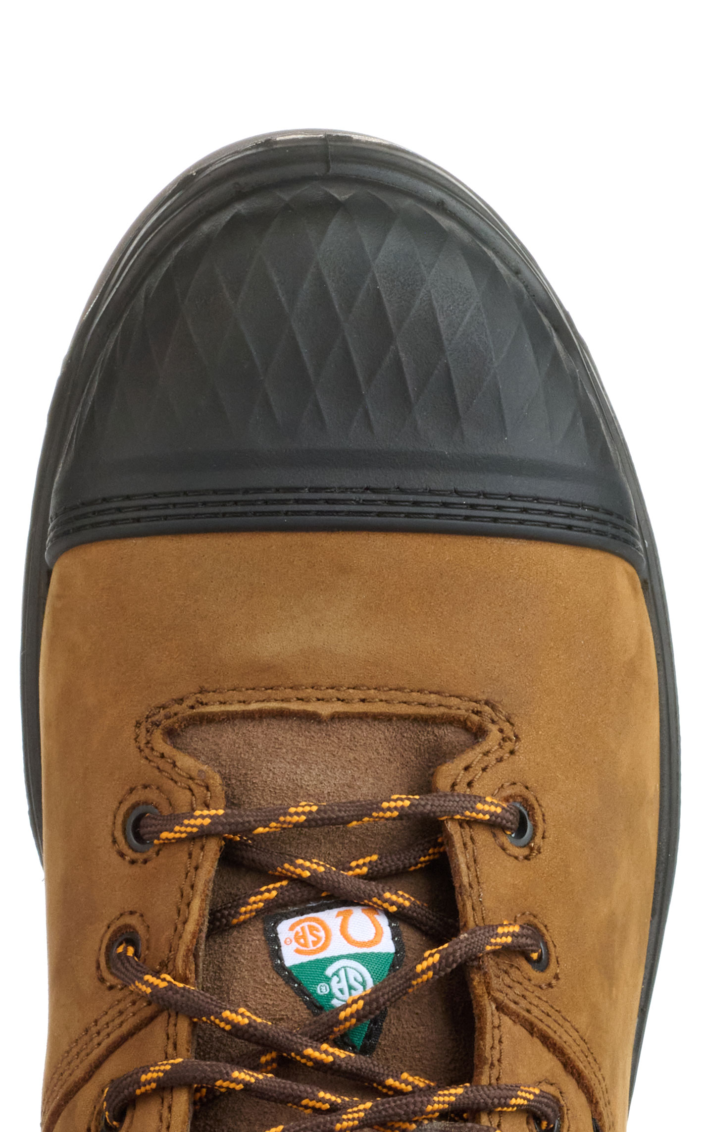 Ariat Men's Turbo Outlaw Brown Puncture Resistant MetGuard Composite Toe Lace Up Work Boots - Image 1