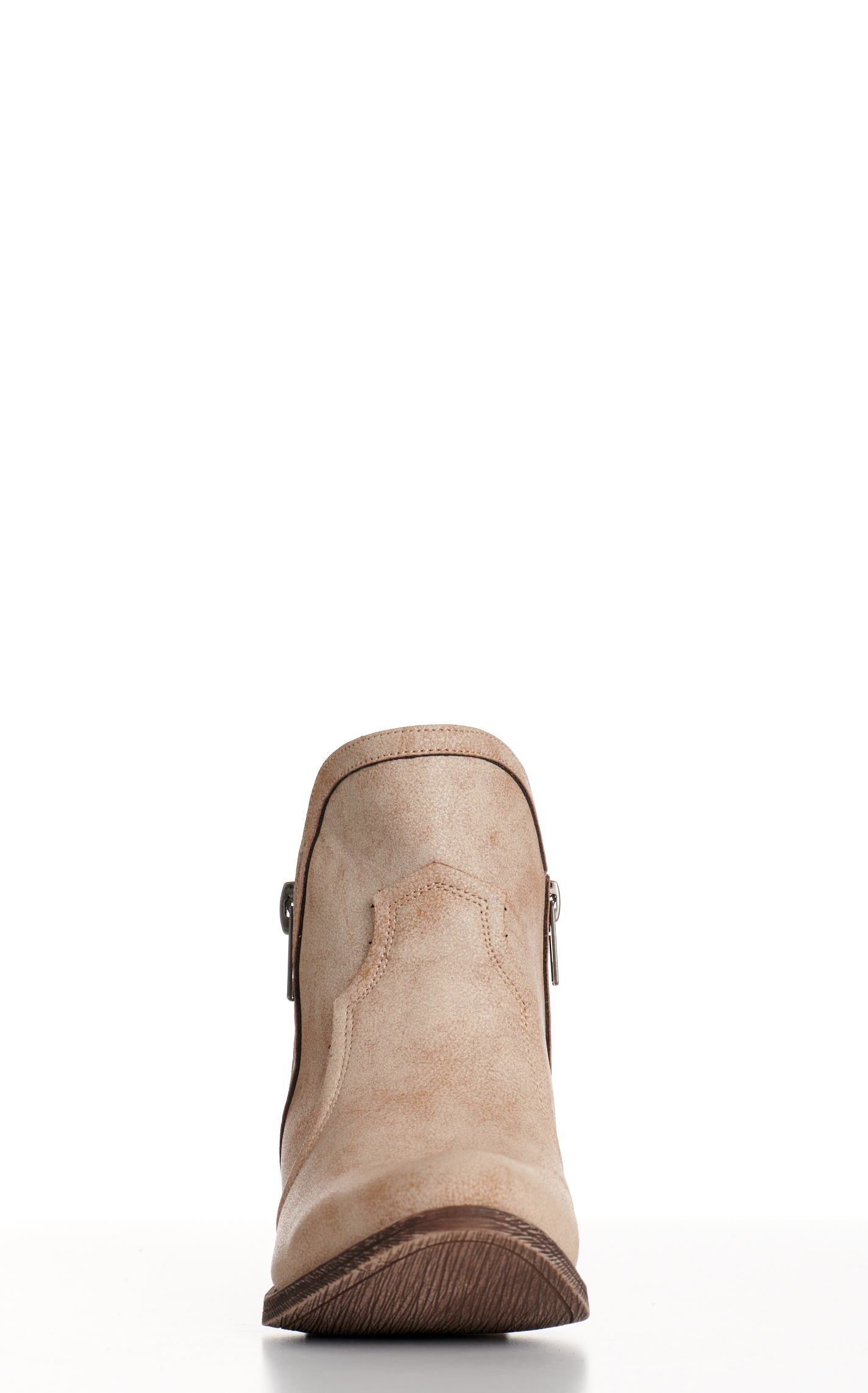 Very G Women's Evie Nude Round Toe Booties - Image 1