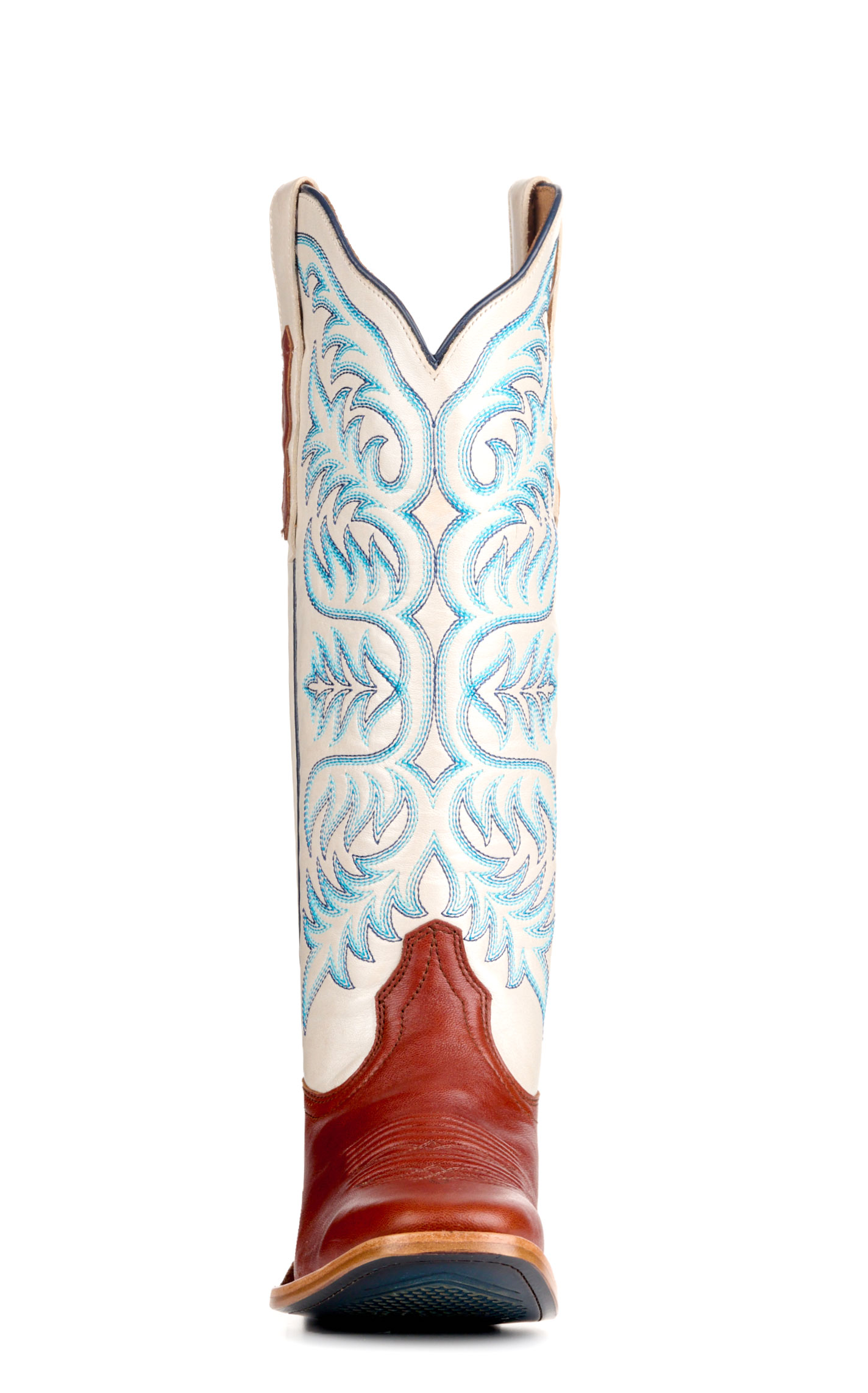 Ariat Women's Cognac & White Futurity Blanche TekStep French Toe Tall Cowgirl Boots - Image 1