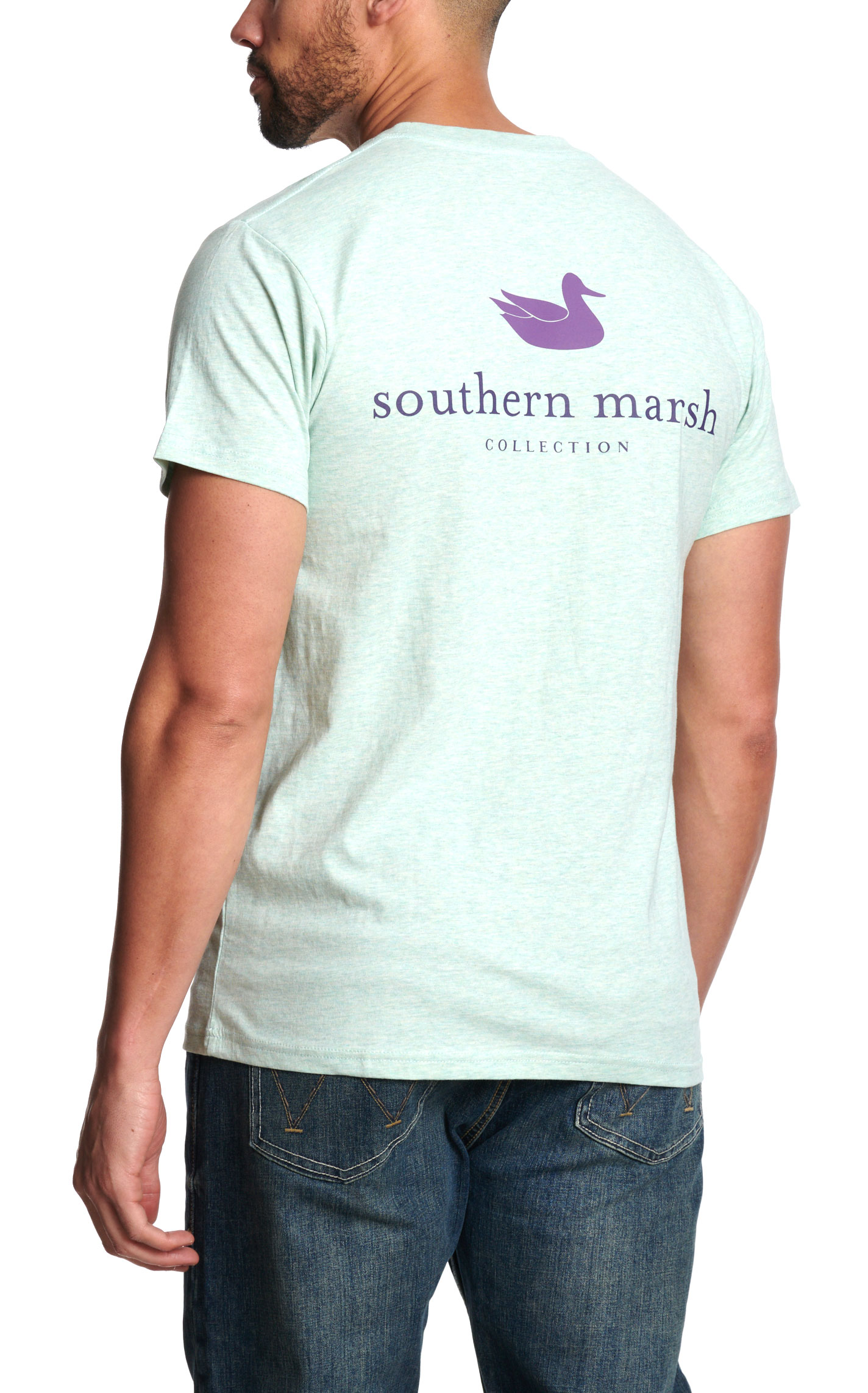 Southern Marsh Men's Honey Dew Authentic Southern Class Logo T-Shirt - Image 1