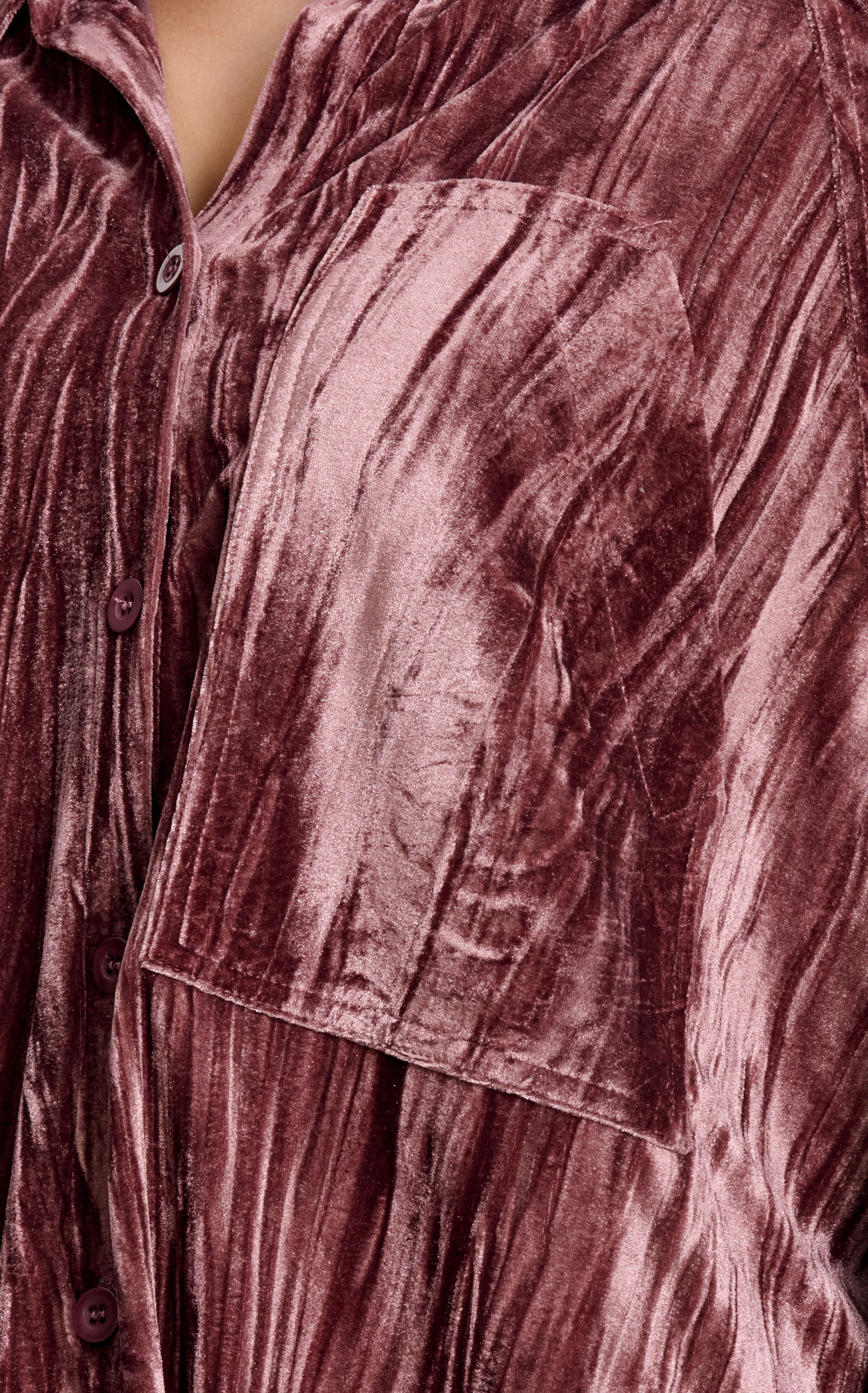 HYFVE Women's Mauve Velvety Top - Image 1