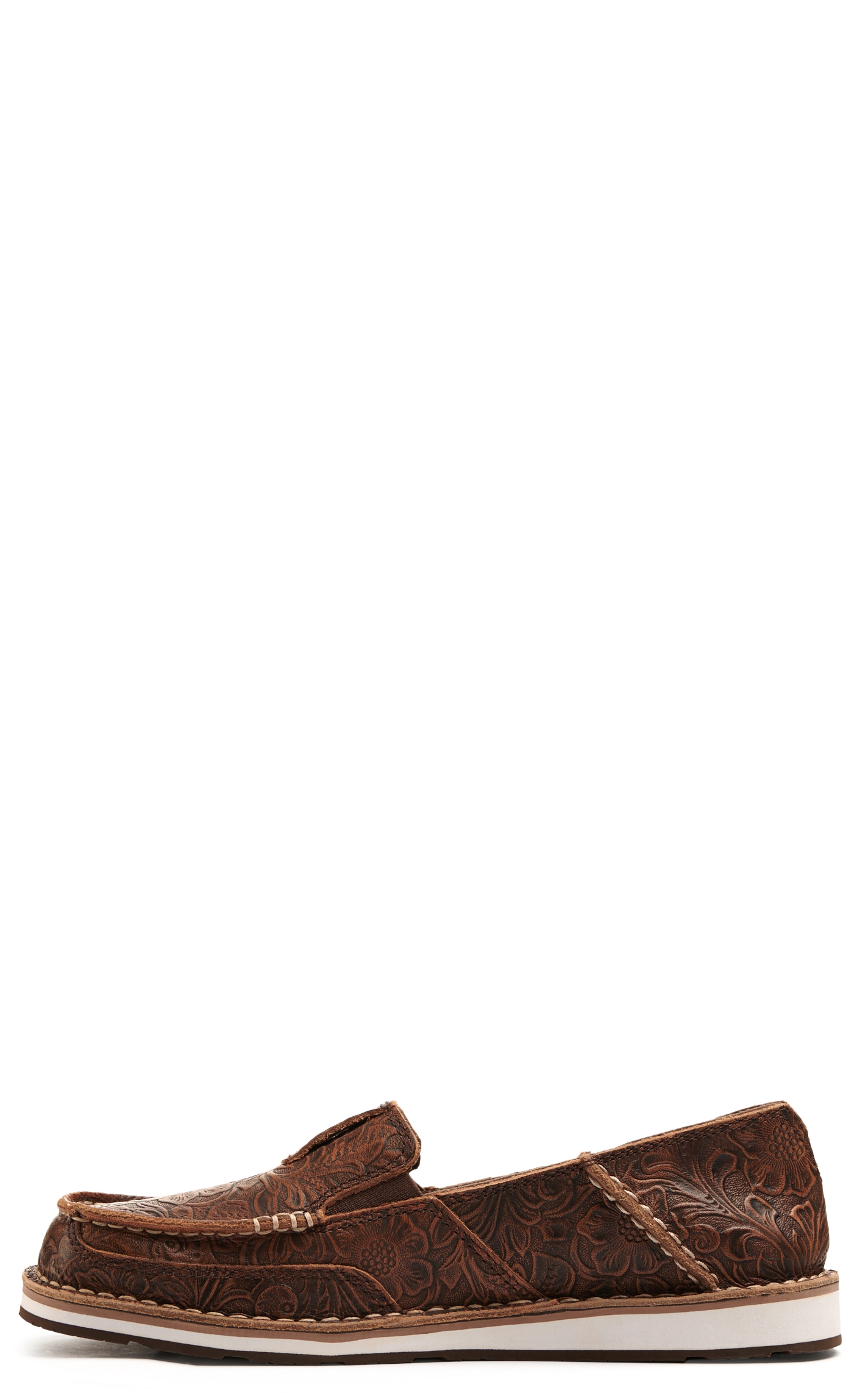 Ariat Women's Cruiser Brown Floral Embossed Casual Shoes - Image 1