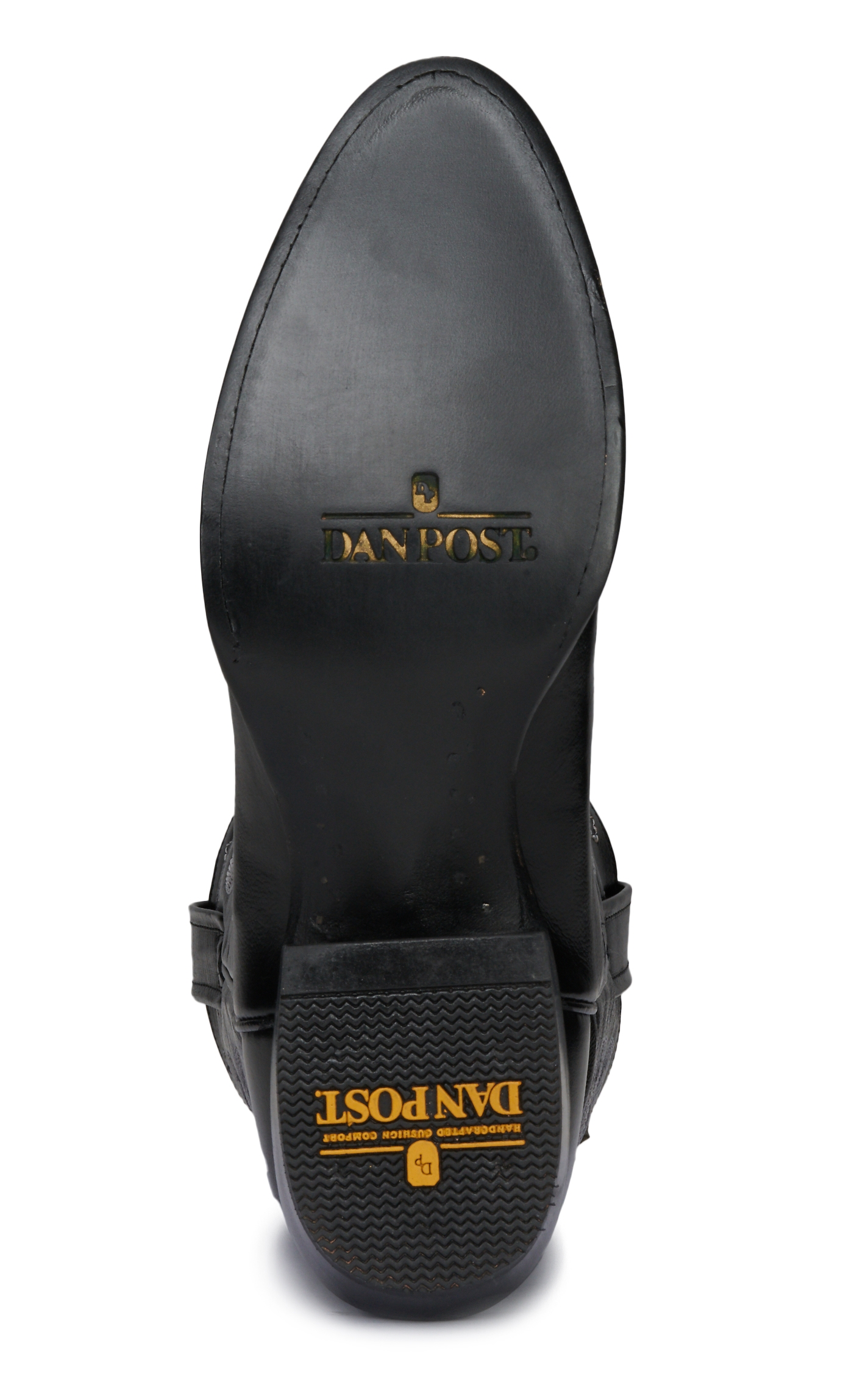 Dan Post Men's Black Marble Round Toe Cowboy Boot - Image 1
