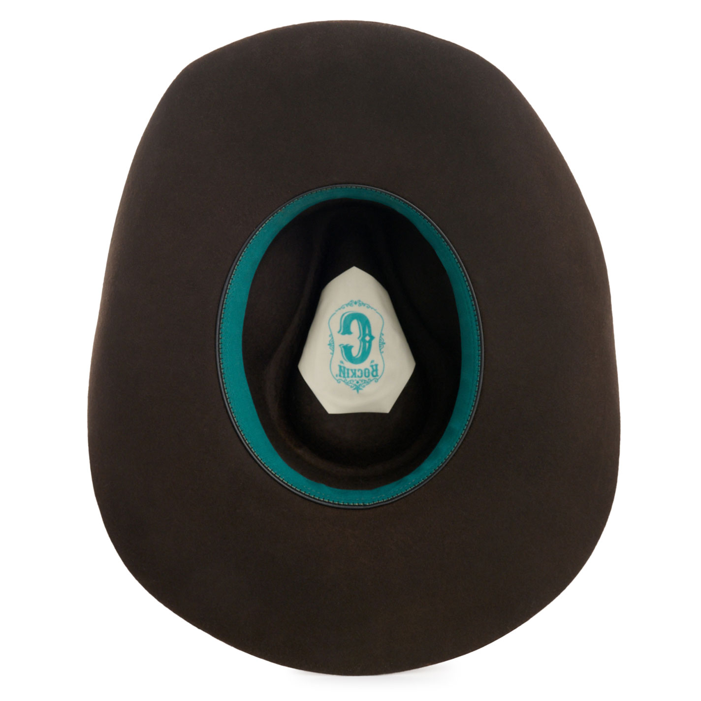 Rockin C Women's Chocolate Tracker & Cream Grosgrain Band Western Hat - Image 3