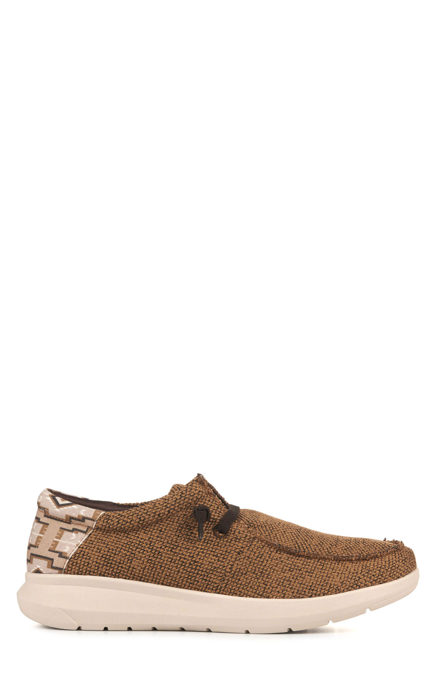 Ariat Men's Hilo Heather Sand with Cream Aztec Stretch Lace Casual Shoe - Image 1