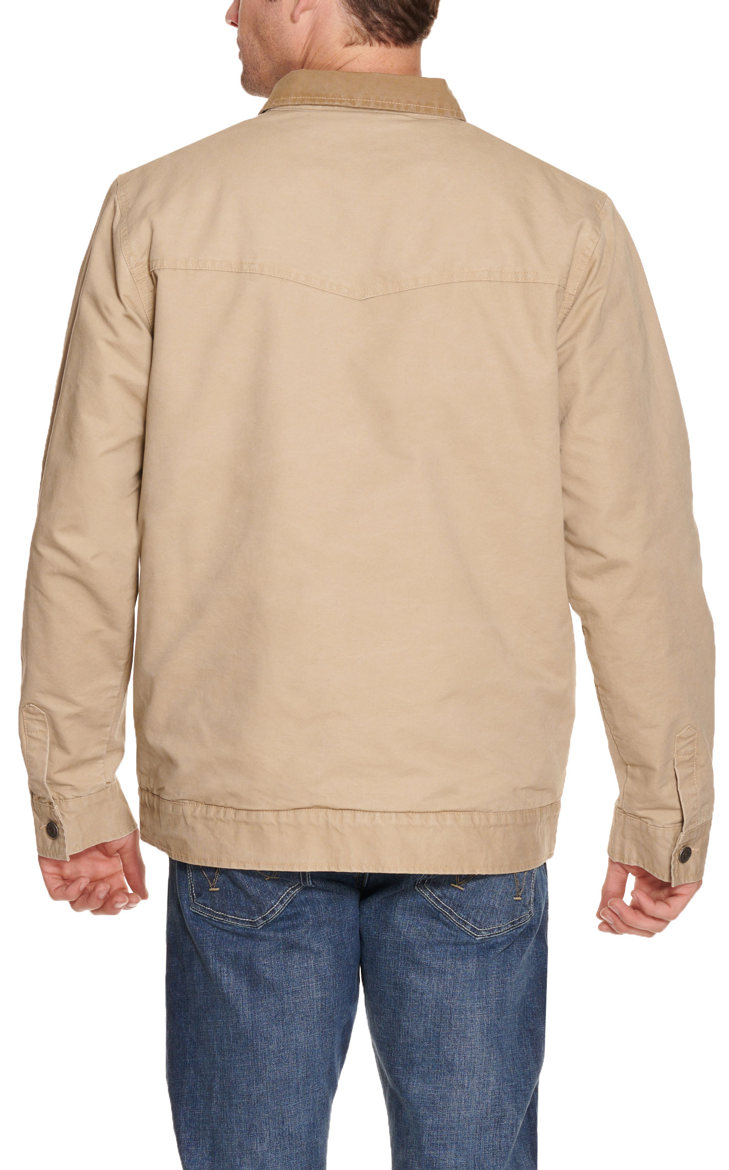 Rafter C Men's Sandy Canvas Button Down Front Jacket - Image 1
