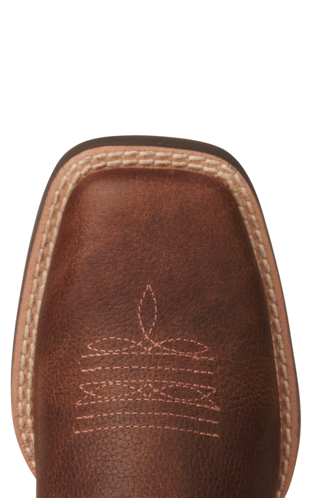 Ariat Youth Firecatcher Rowdy Brown Wide Square Toe Cowboy Boots - Image 1