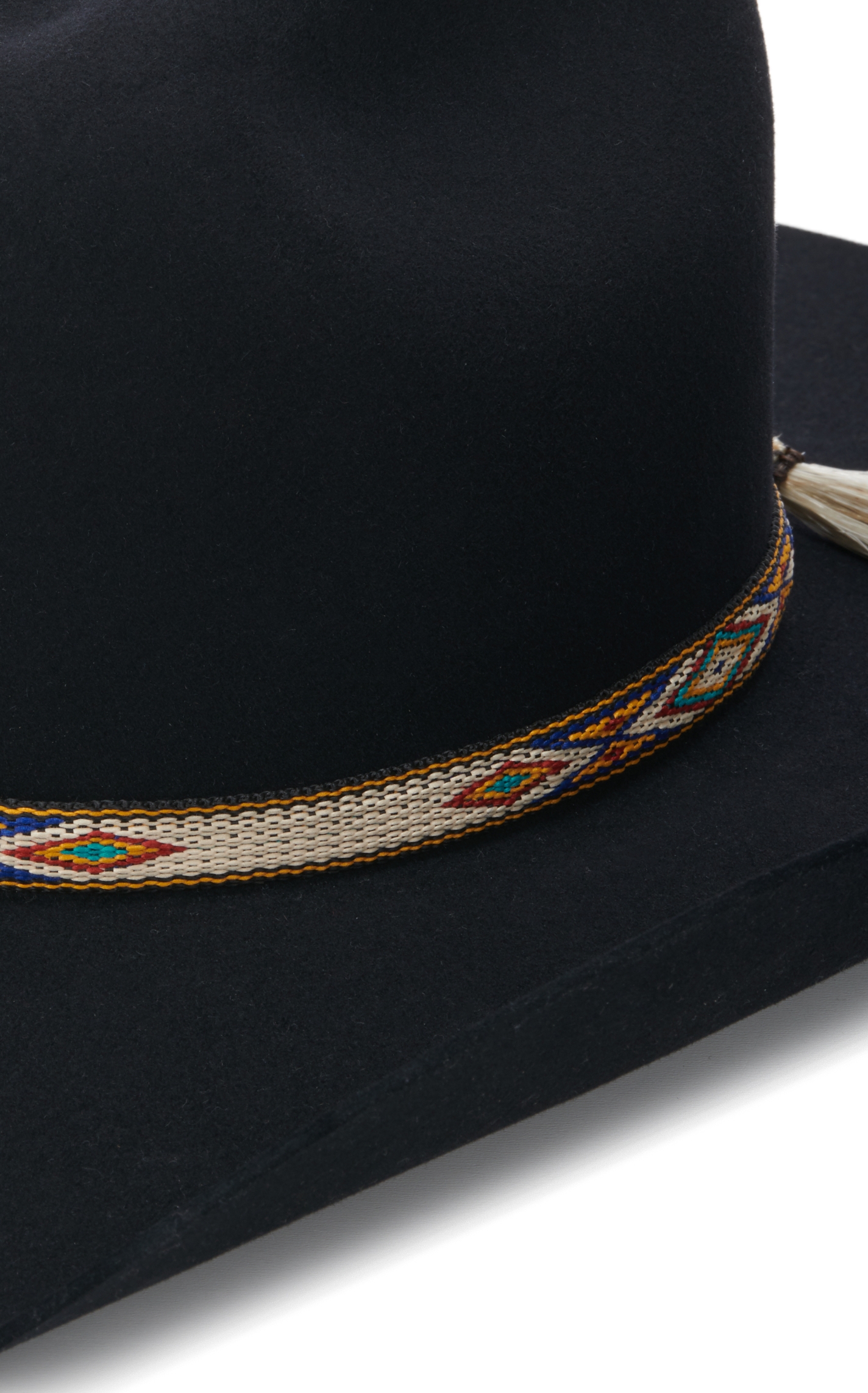 Twister Tan Aztec Ribbon with Tassel Hat Band - Image 1