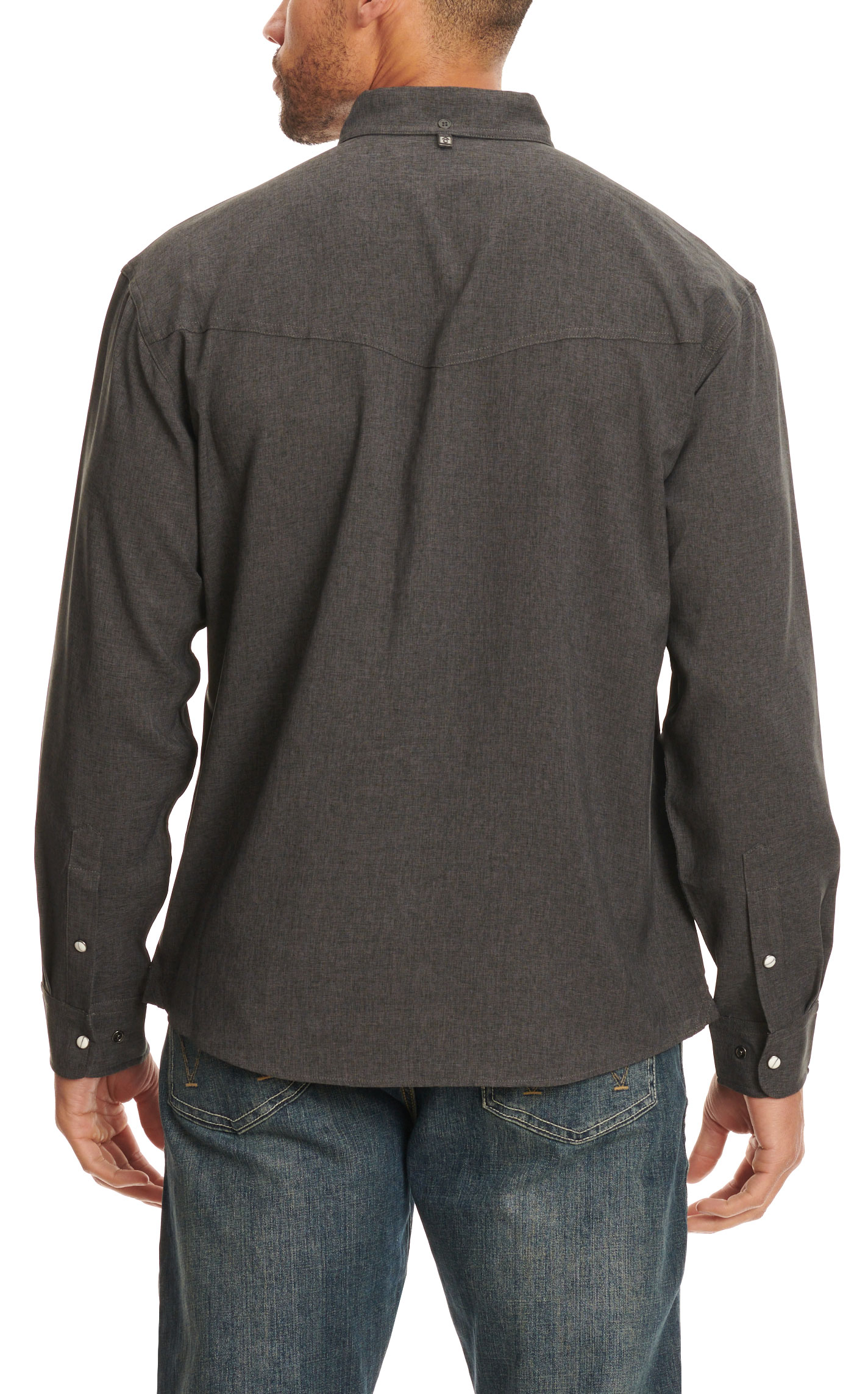 Rafter C Outdoors Men's Dark Charcoal Lefty Fishing Shirt - Image 1