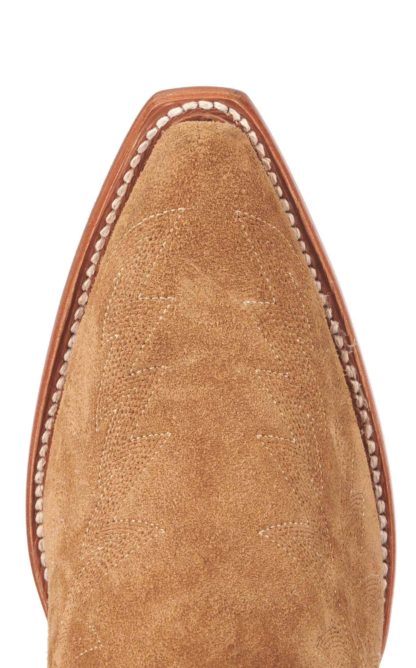 JRC & Sons Women’s Nancy Sand Suede Snip Toe Tall Cowboy Boots - Image 1