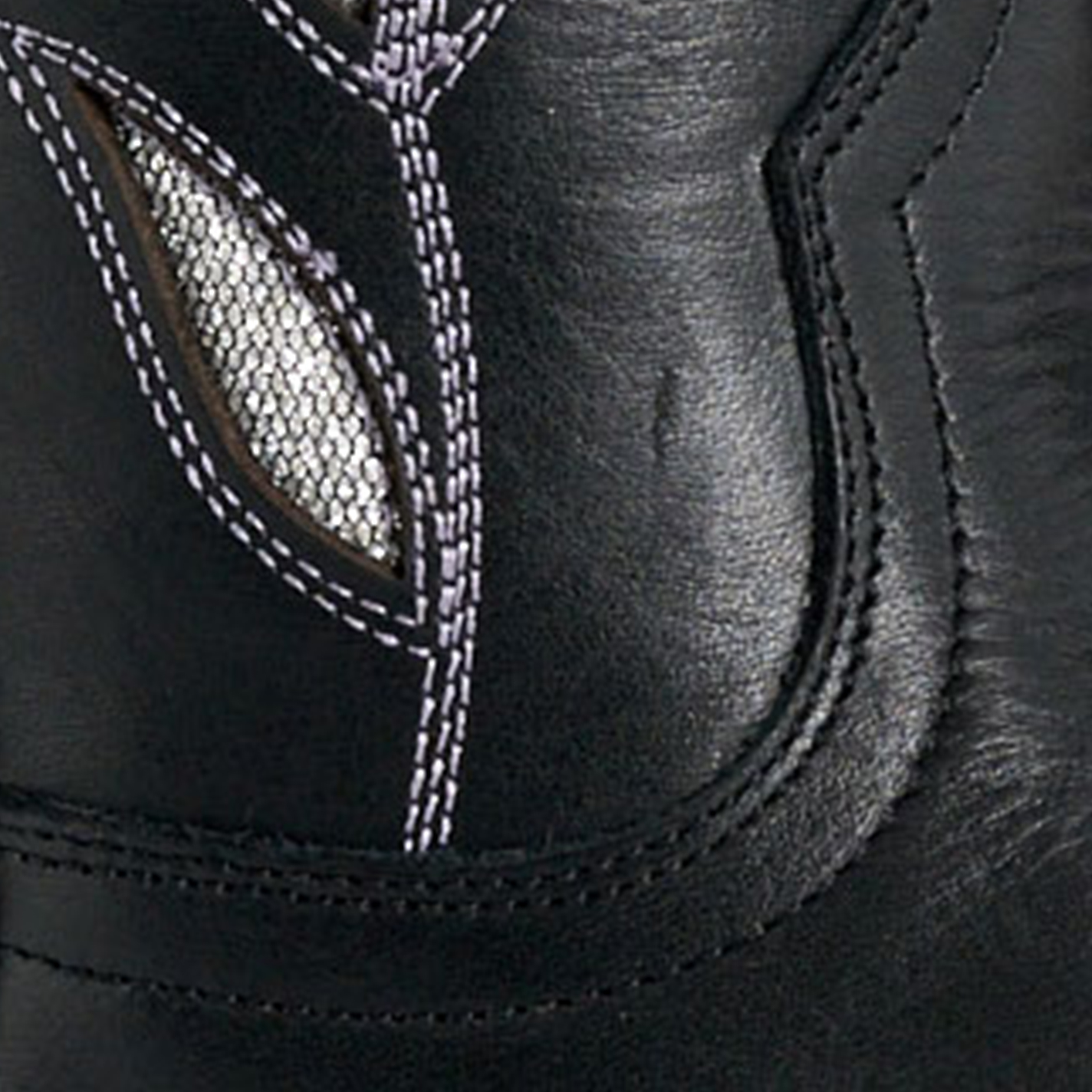 Cavender's Private Label Women's Horseman Black Silver Botanical  Wide Toe Cowgirl Boots - Image 1