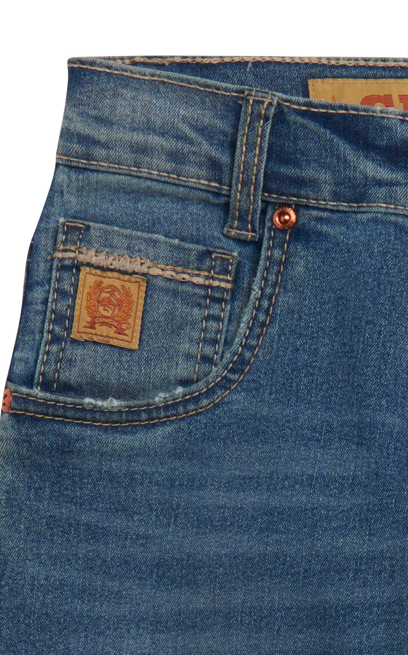 Cinch Boy's Medium Stone Wash Relaxed Bootcut Jeans (4-7) - Image 1