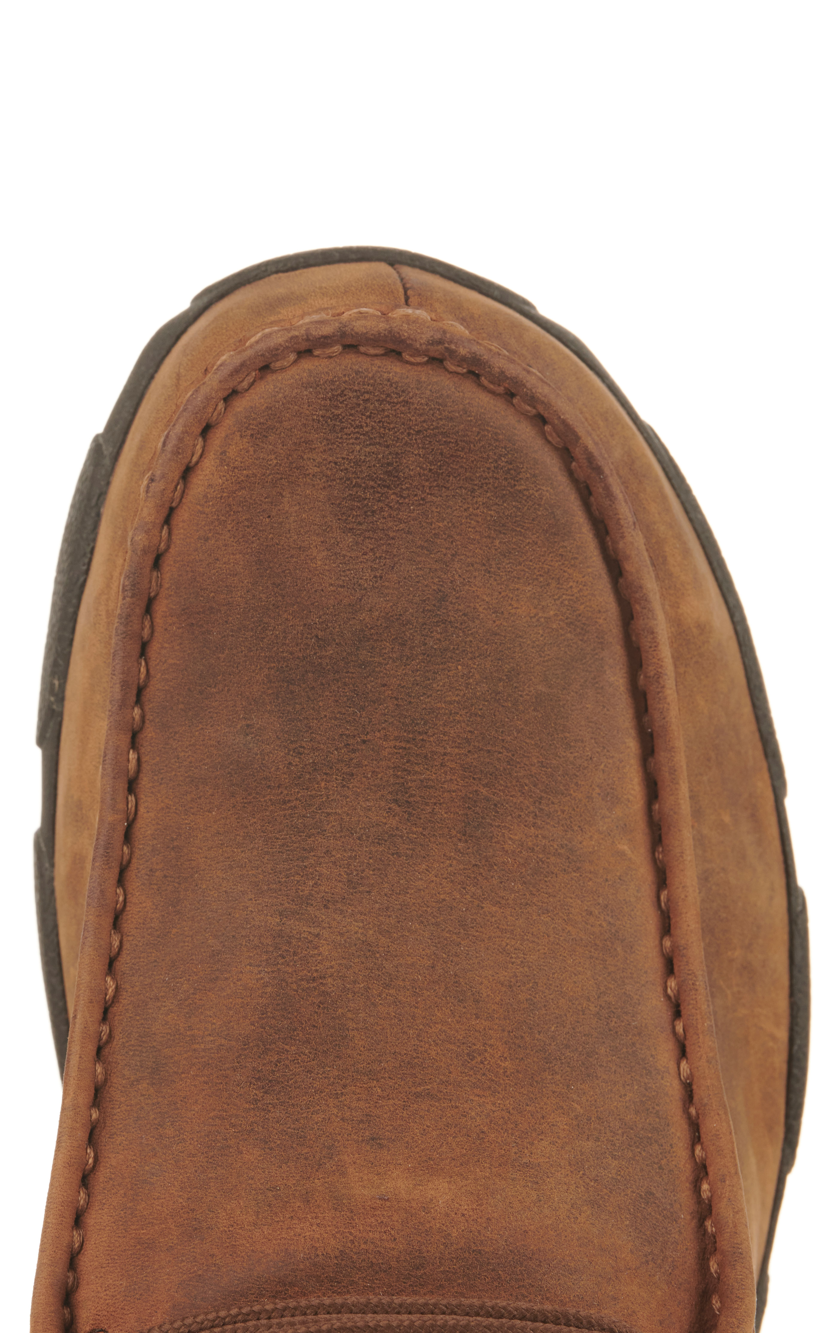 Twisted X Men's Brown MetGuard Round Moc Steel Toe Lace Up Work Shoe - Image 1