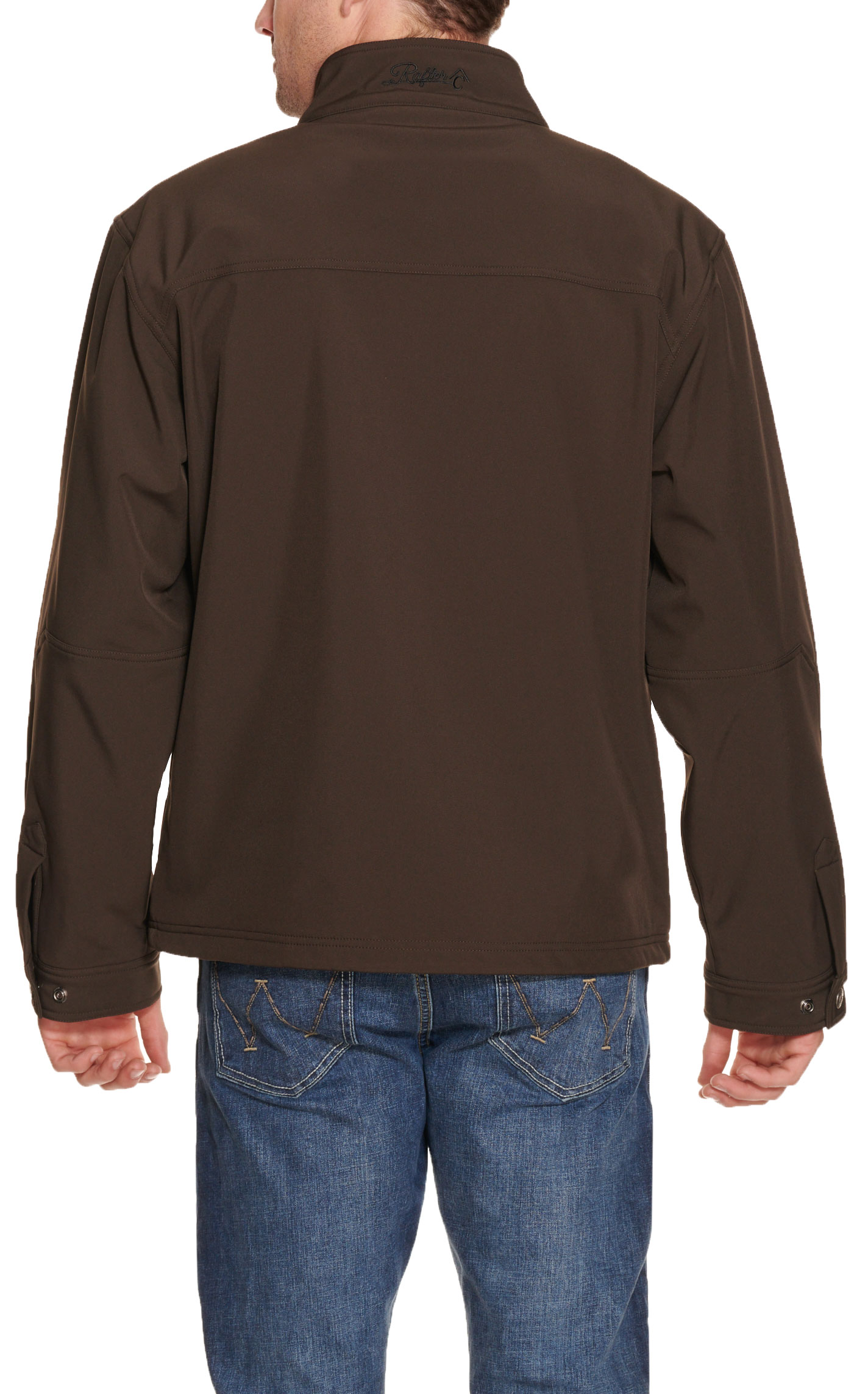 Rafter C Men's Dark Brown Bonded Jacket - Image 1