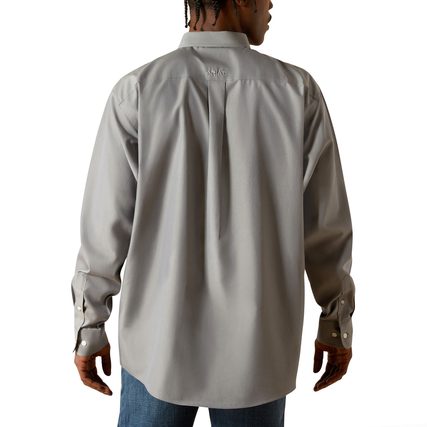 Ariat Men's Gray Long-Sleeve Western Shirt - Image 1
