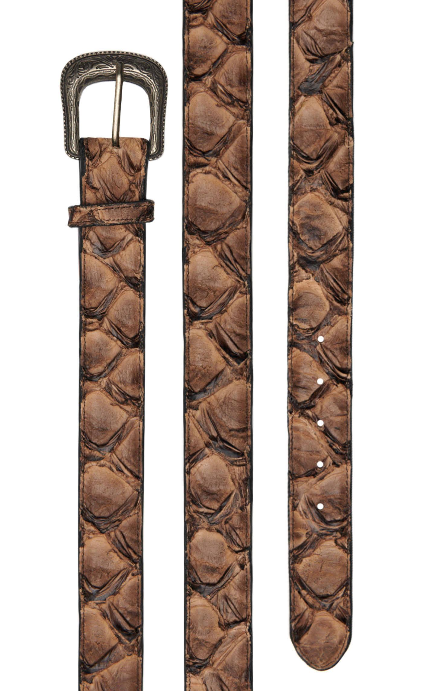 Cavender's Men's Iced Coffee Pirarucu Belt - Image 1