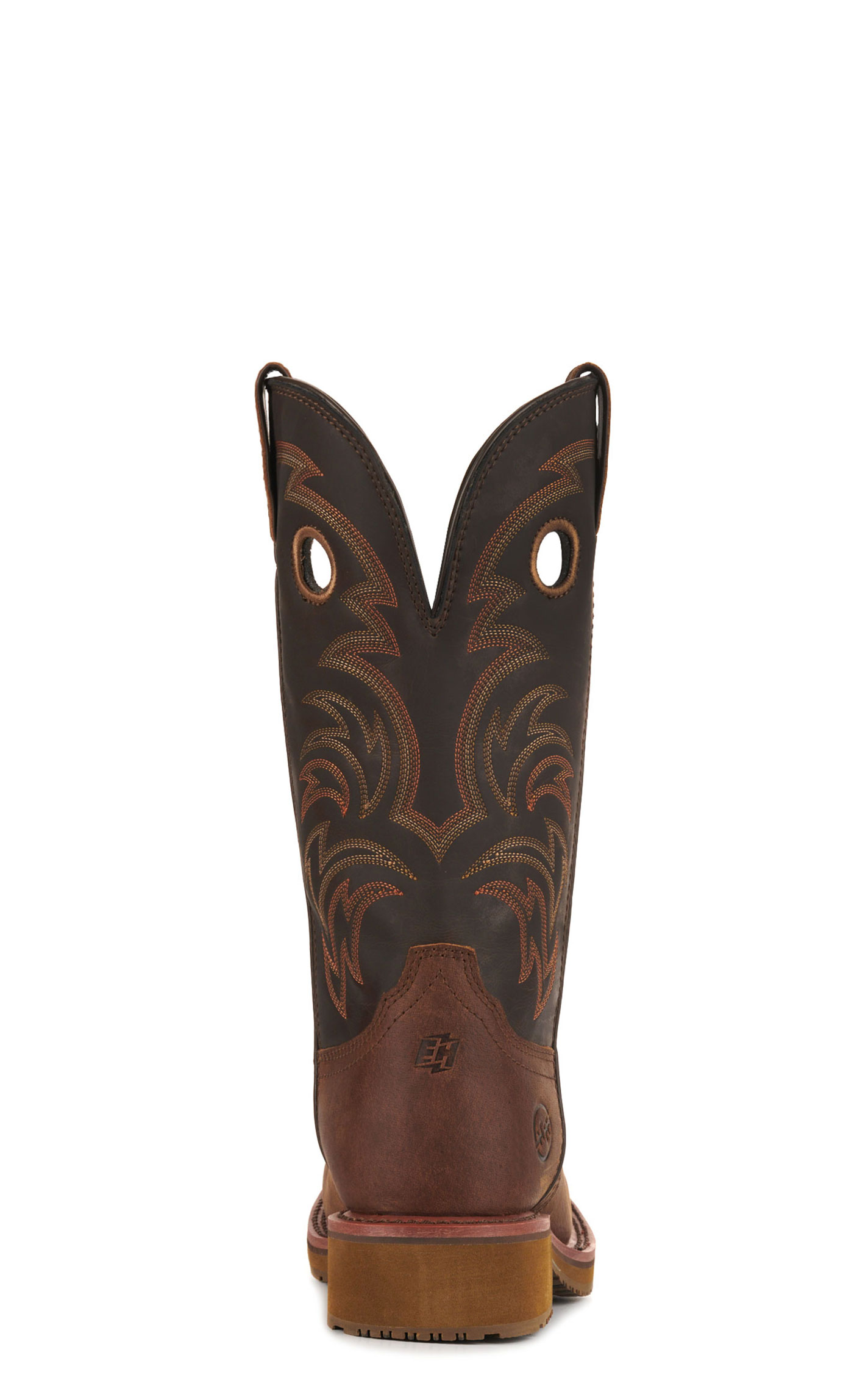 Double H Men's Tan and Chocolate Brown Waterproof Wide Square Composite Toe Work Boots - Image 1