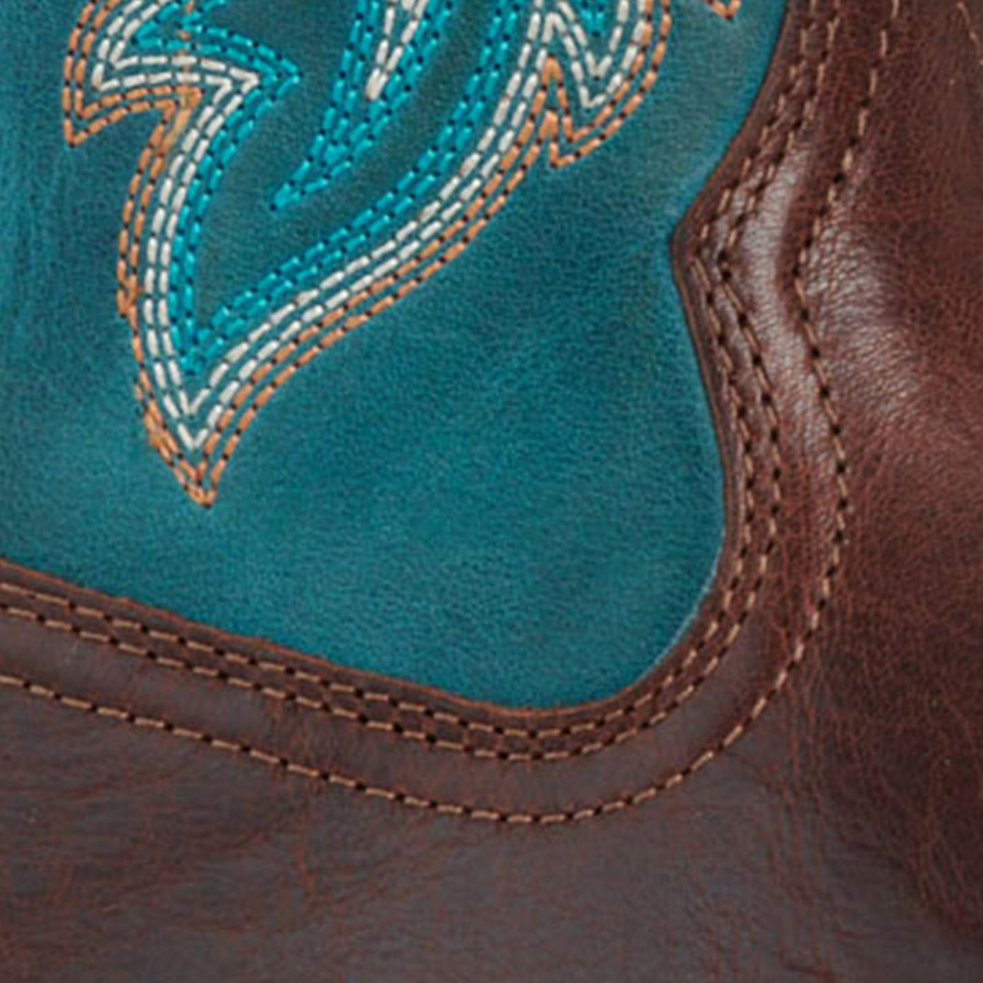 Ariat Men's Espresso Scuba Blue TekStep Wide Square Toe Cowboy Boots - Image 1