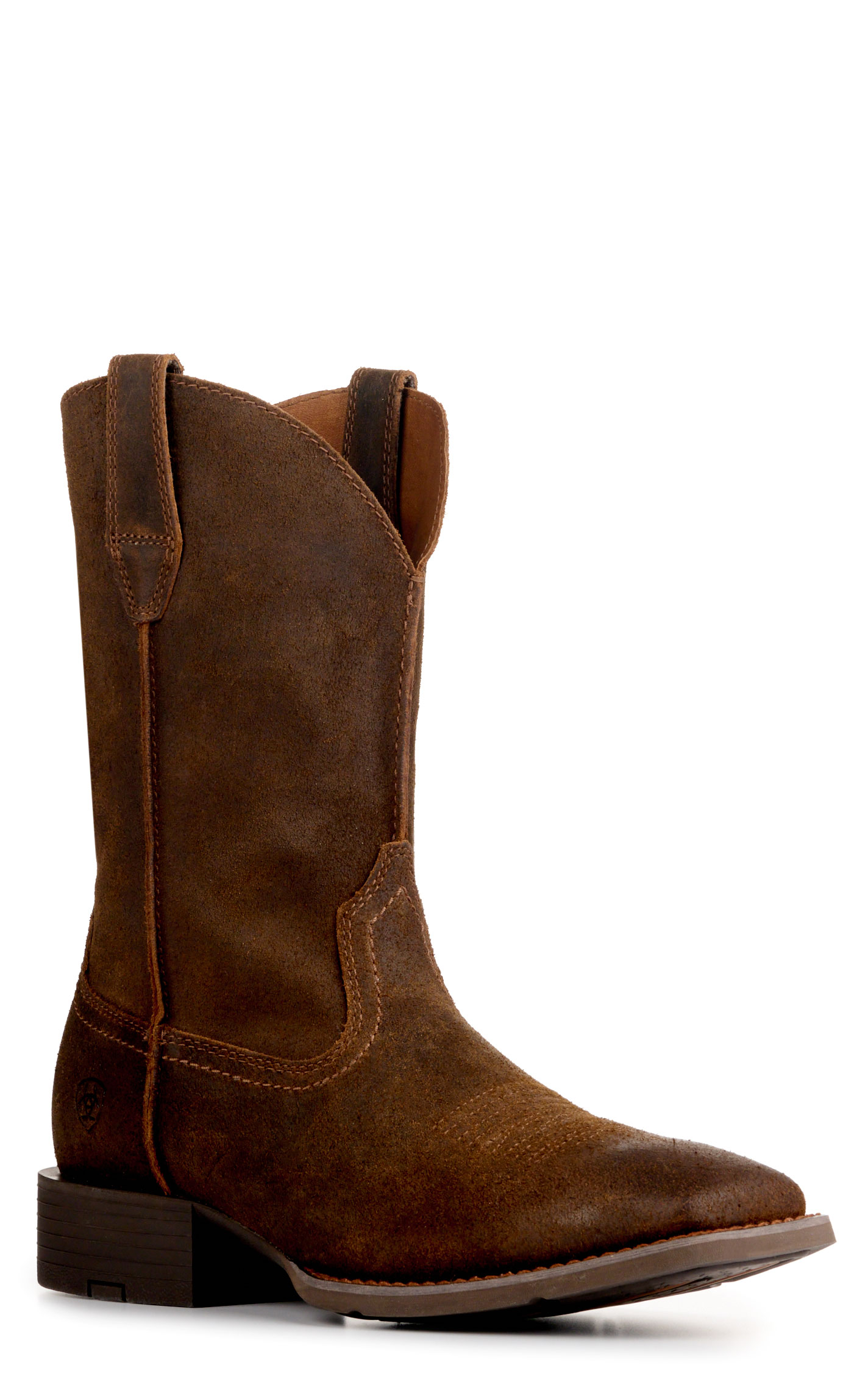 Ariat Men's Aged Smokehouse Roughout Wide Square Toe Cowboy Boots - Image 1