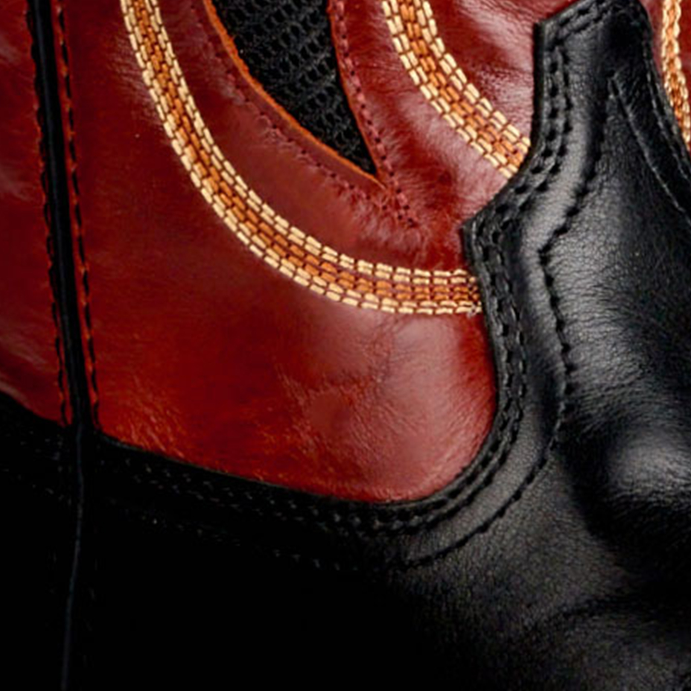 Ariat Men's Black & Red-Hot Bantamweight Wide Square Toe Cowboy Boots - Image 1