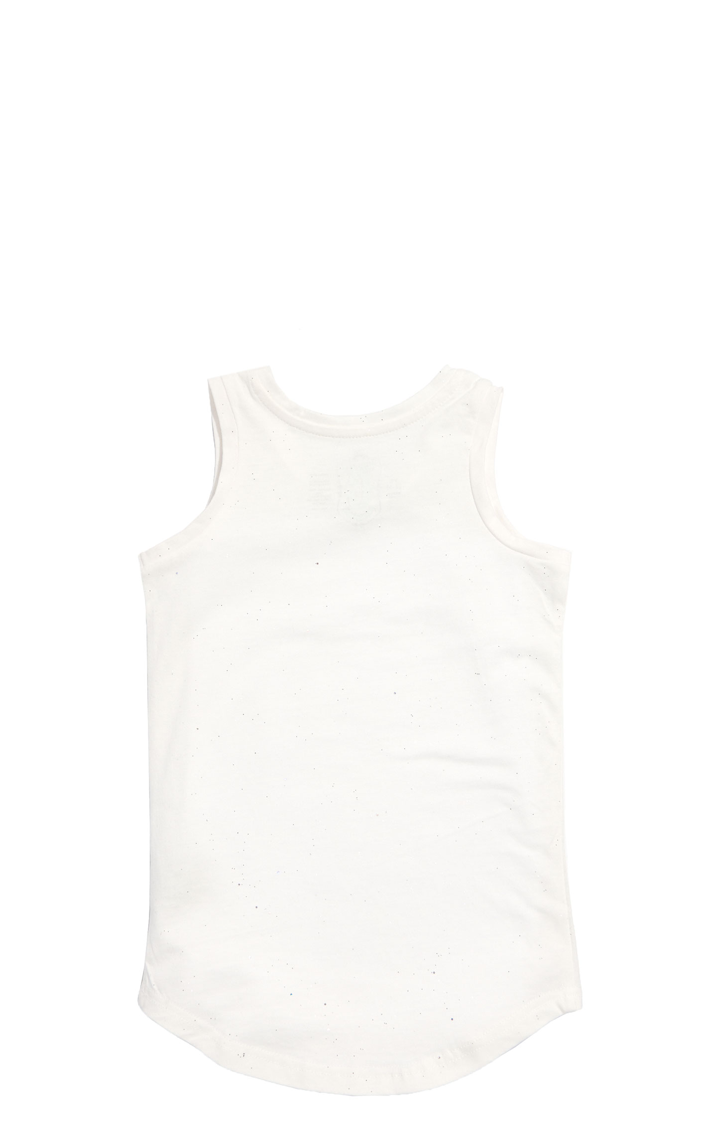 Rockin' C Girl's White Colorful Floral Horse Graphic Tank Top  - Image 1