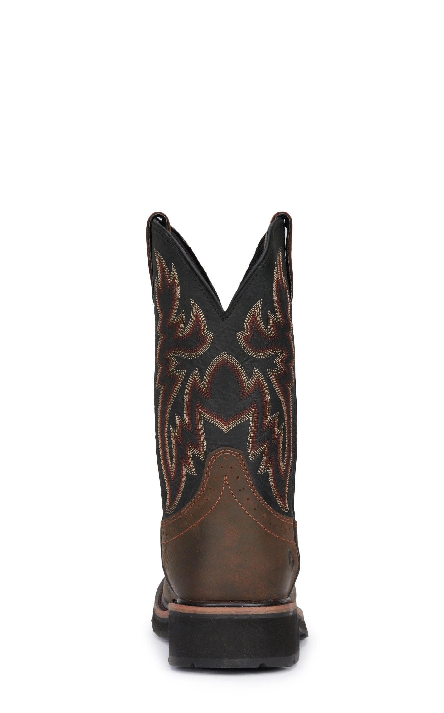 Wolverine Men's Rancher Dark Brown and Black Waterproof Wide Square Toe Wellington Work Boots - Image 1